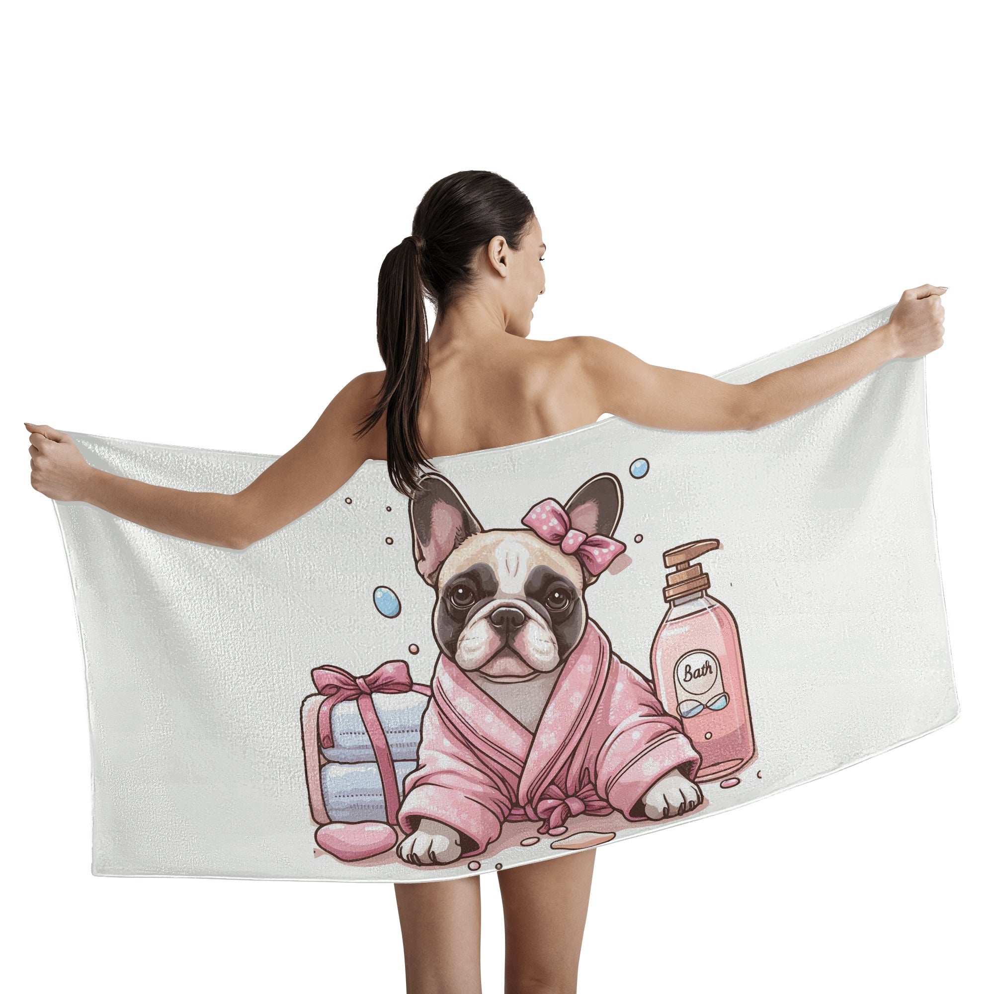 Hazel - Bath Towel for French Bulldog Owners and Fans for Frenchies-fadou