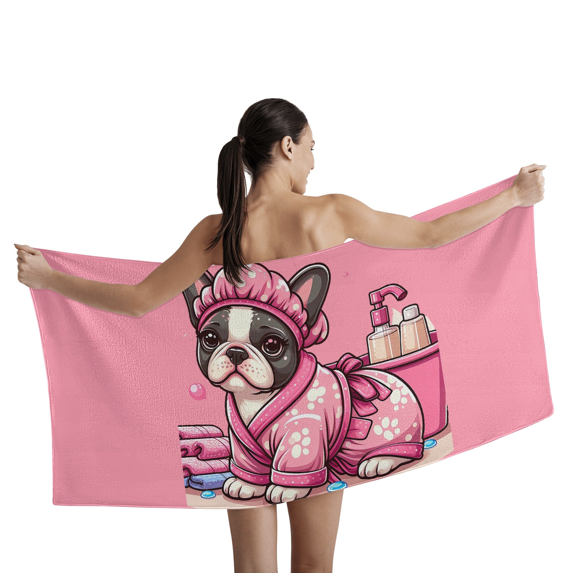 Riley - Bath Towel for French Bulldog Owners and Fans for Frenchies-fadou