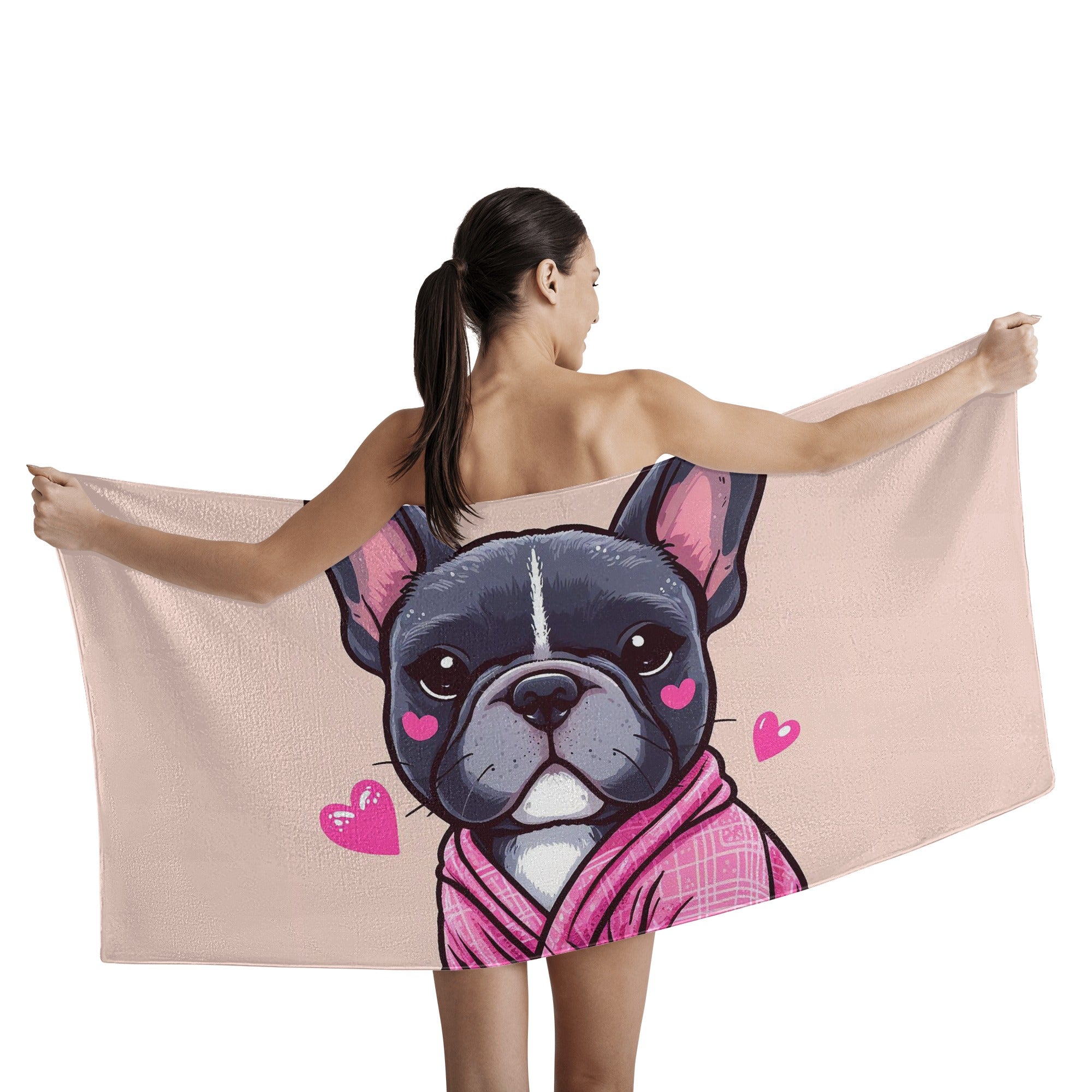 Nova - Bath Towel for French Bulldog Owners and Fans for Frenchies-fadou