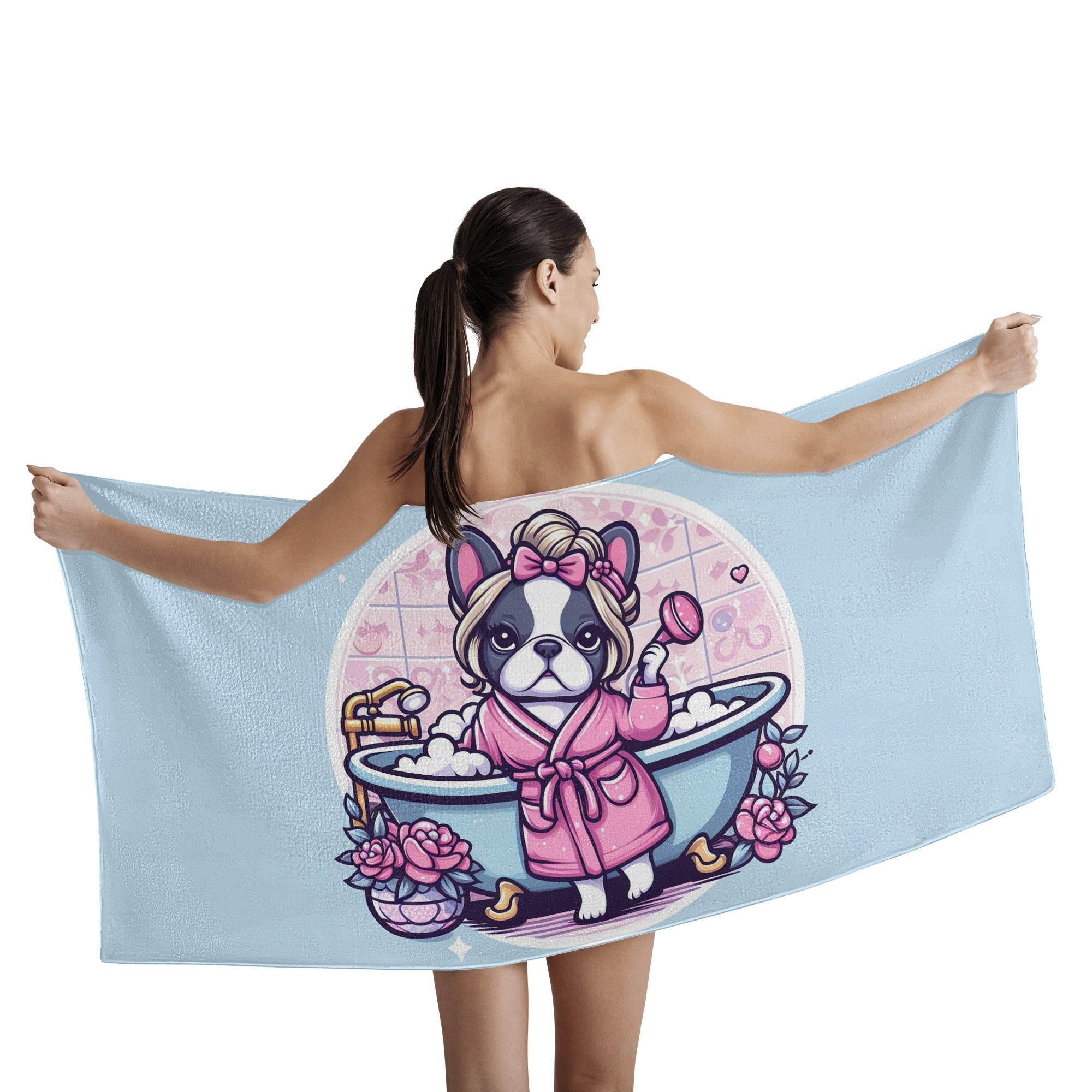 Dixie - Bath Towel for French Bulldog Owners and Fans for Frenchies-fadou