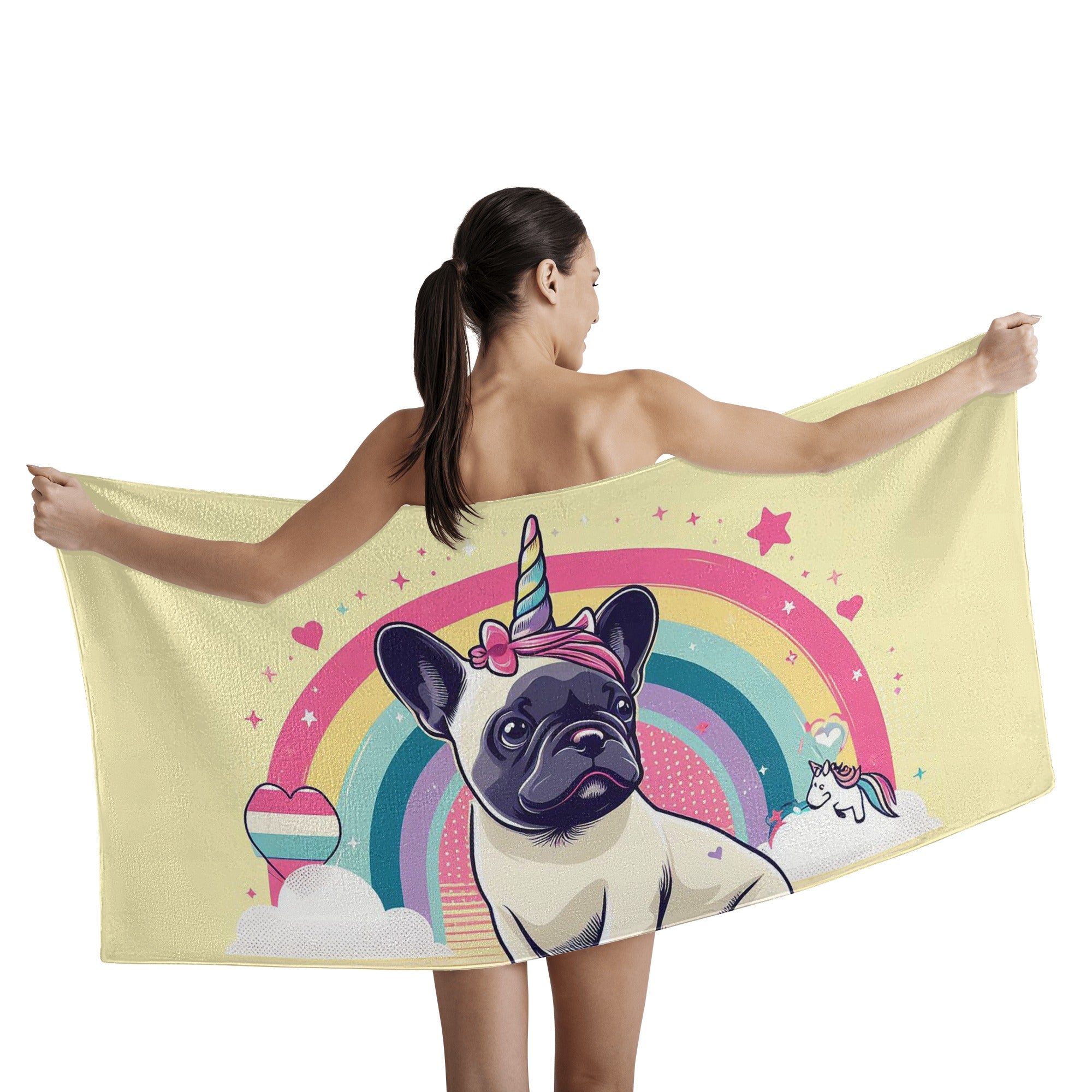 Lucy - Bath Towel for French Bulldog Owners and Fans for Frenchies-fadou