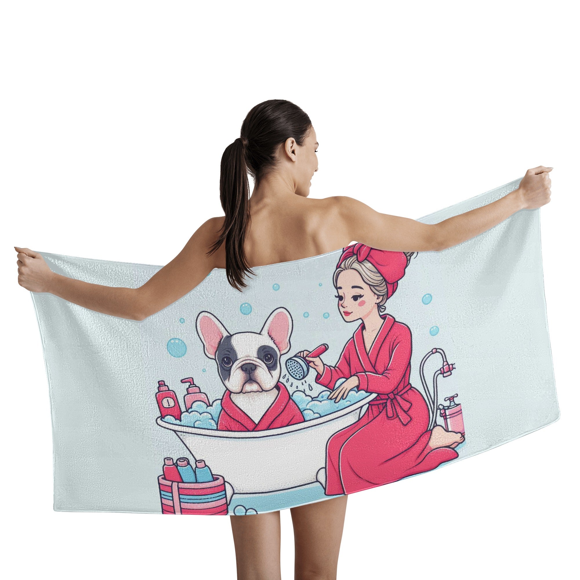 Kona - Bath Towel for French Bulldog Owners and Fans for Frenchies-fadou