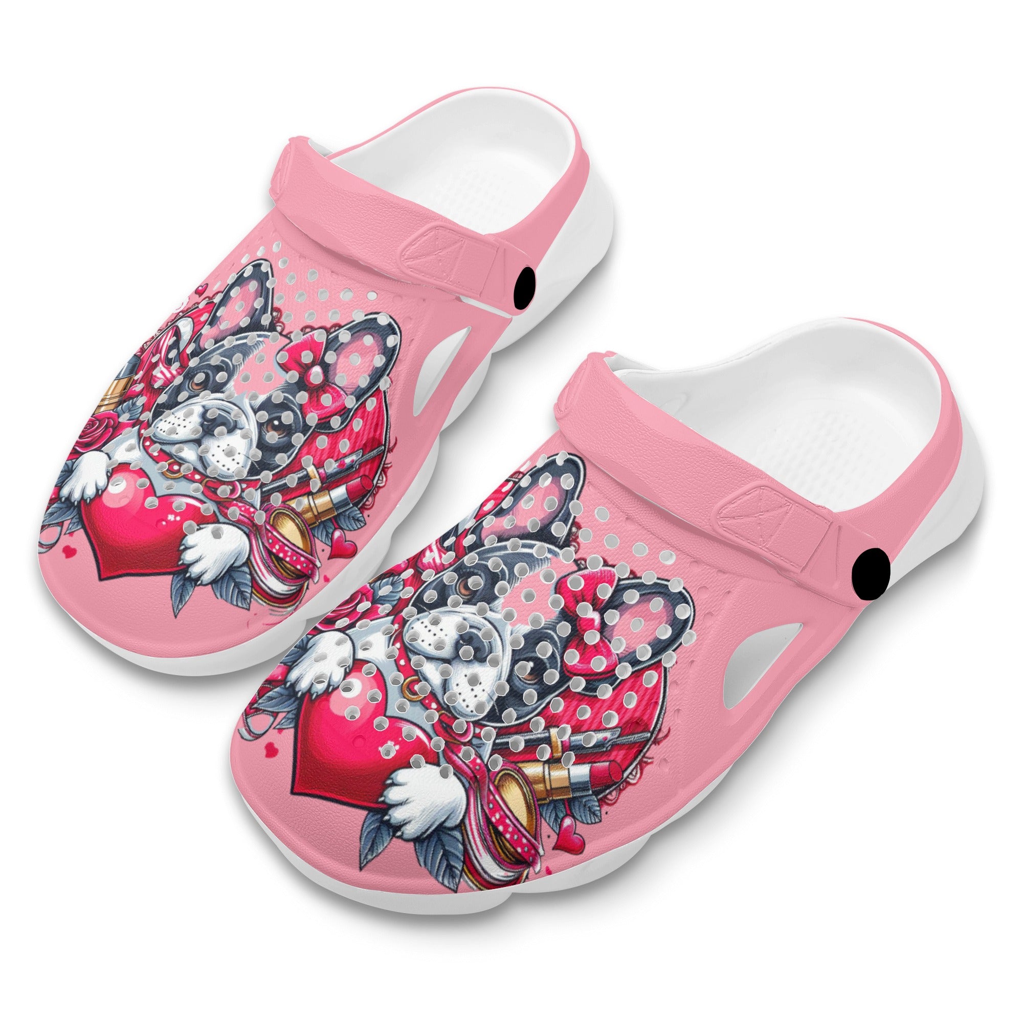 Hazel - Summer Hollow Out Clogs for Frenchie Enthusiasts-fadou