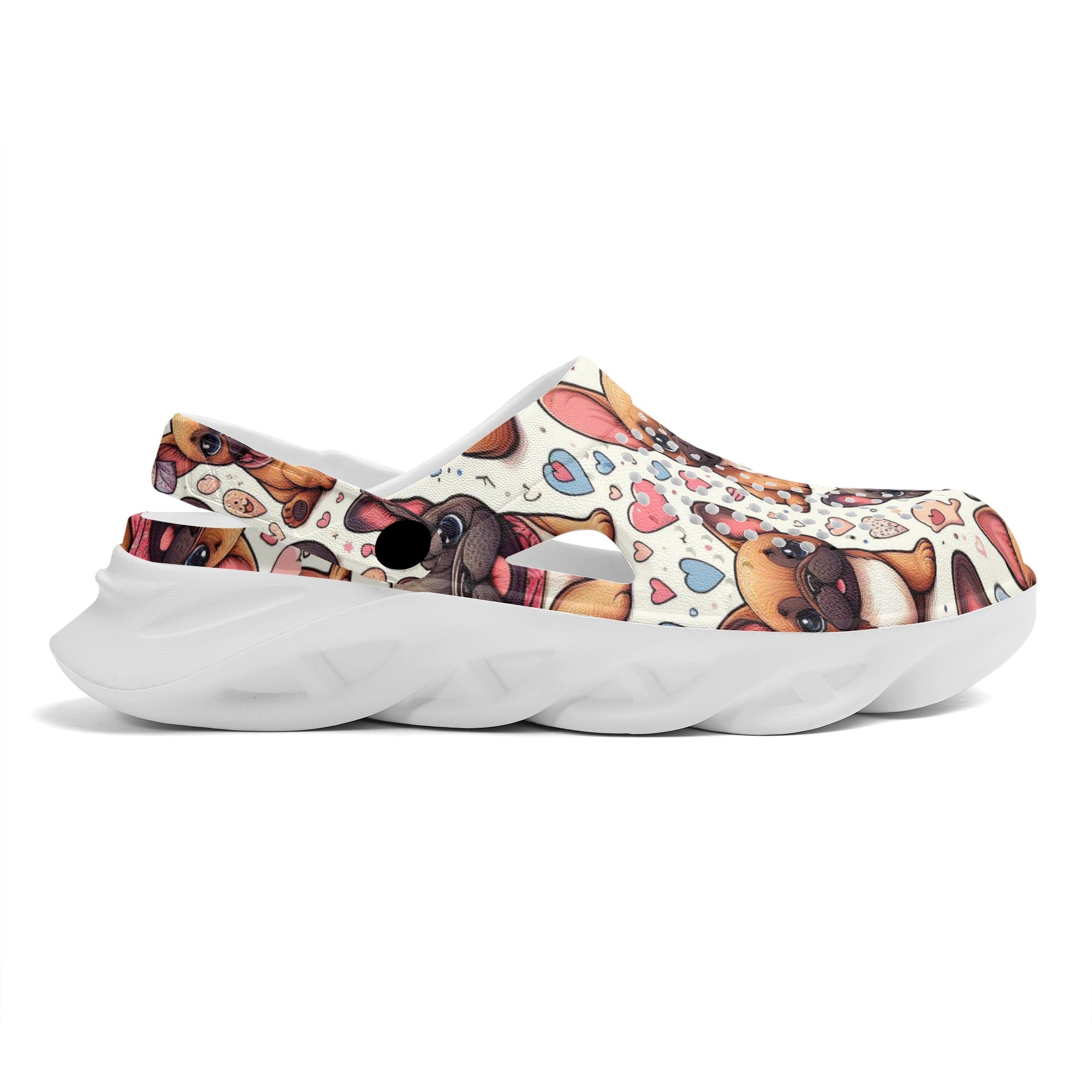 Paisley - Summer Hollow Out Clogs for Frenchie Enthusiasts-fadou
