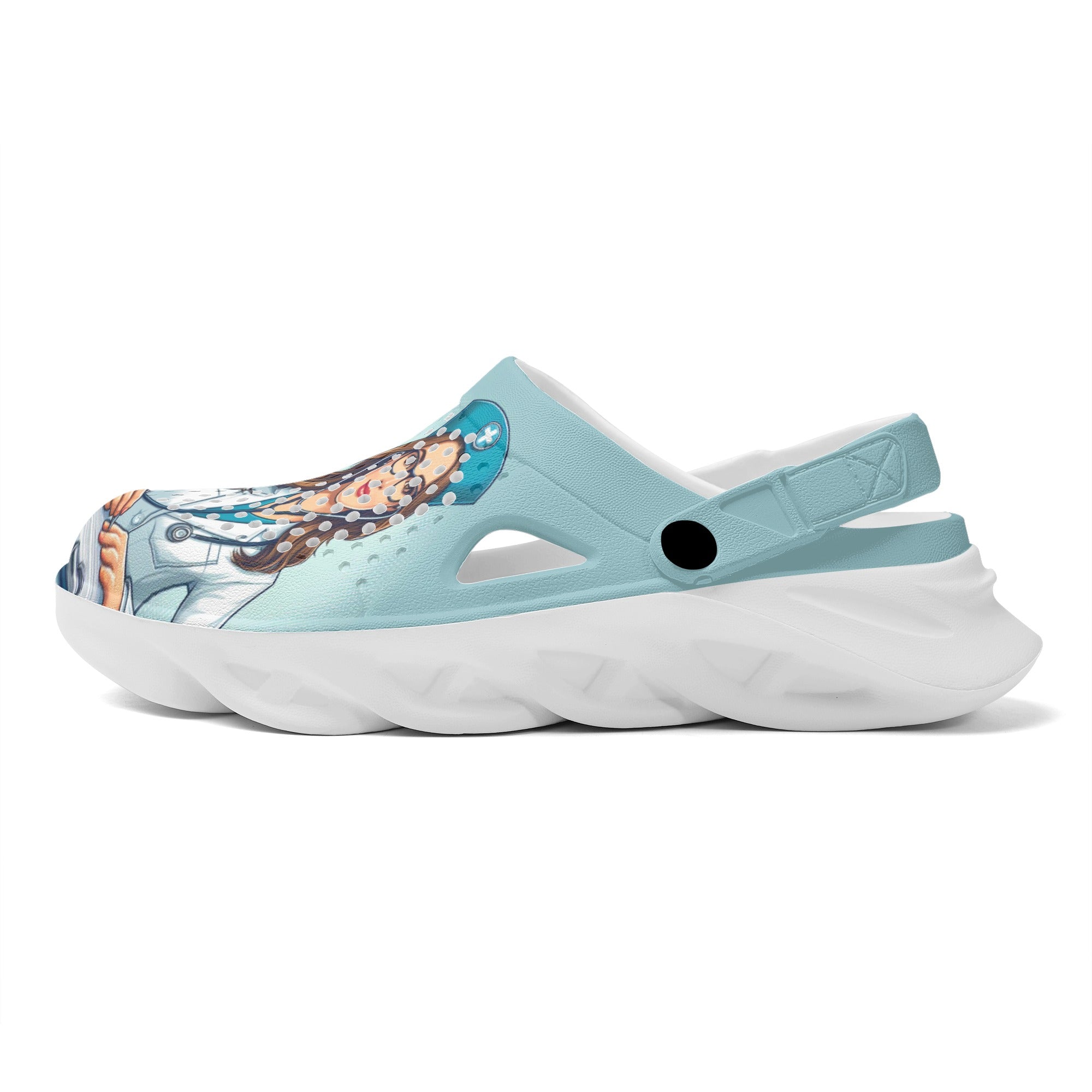 Gracie - Summer Hollow Out Clogs for Frenchie Enthusiasts-fadou