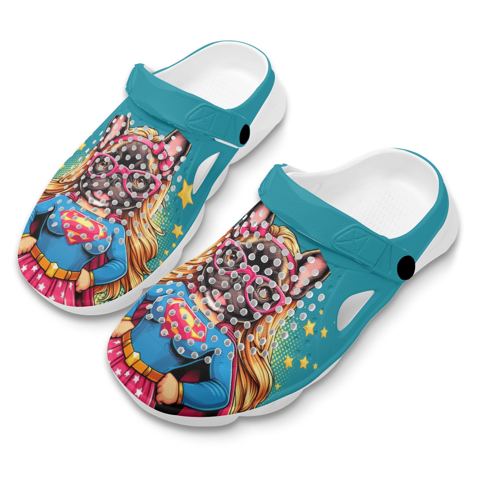 Roxy - Summer Hollow Out Clogs for Frenchie Enthusiasts-fadou