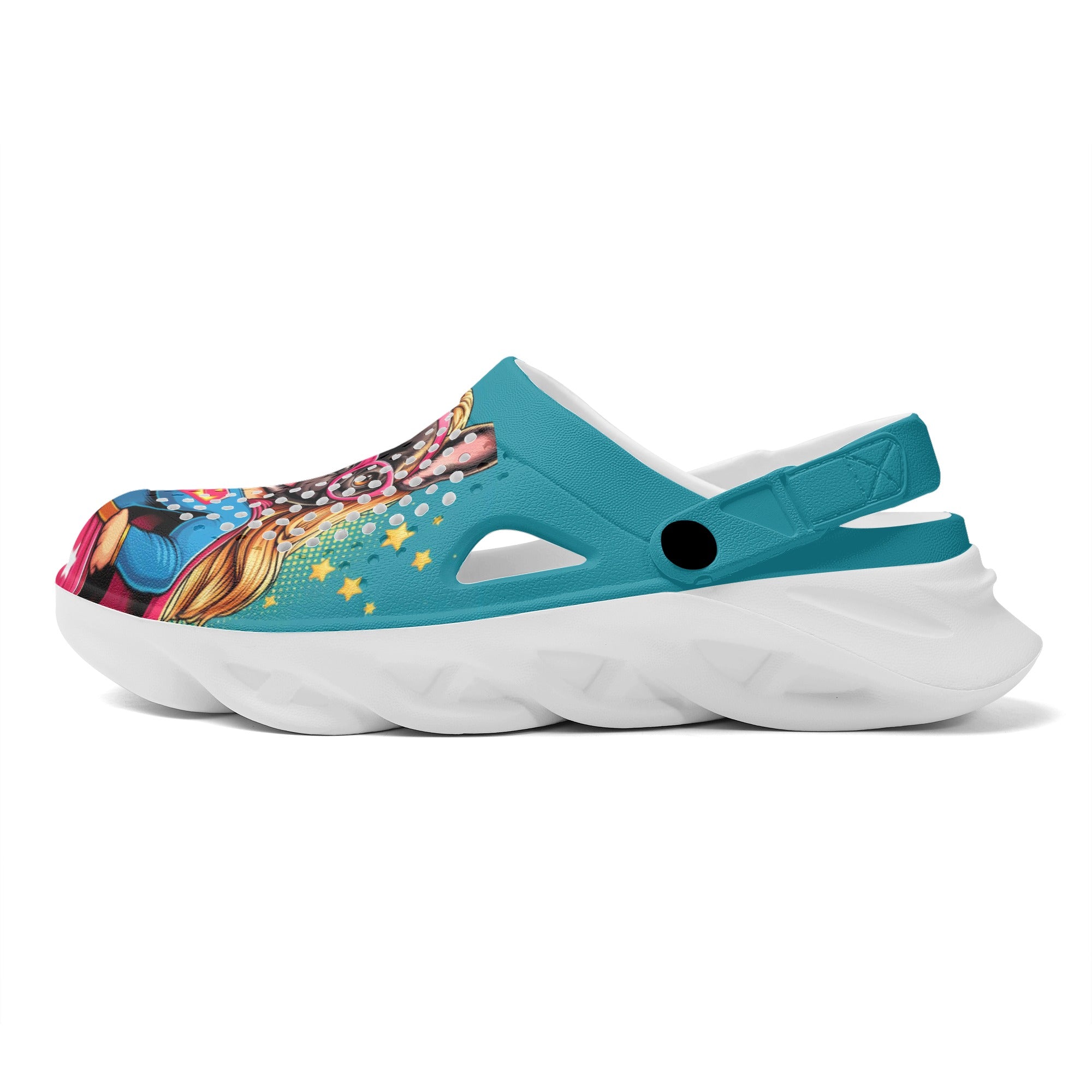 Roxy - Summer Hollow Out Clogs for Frenchie Enthusiasts-fadou