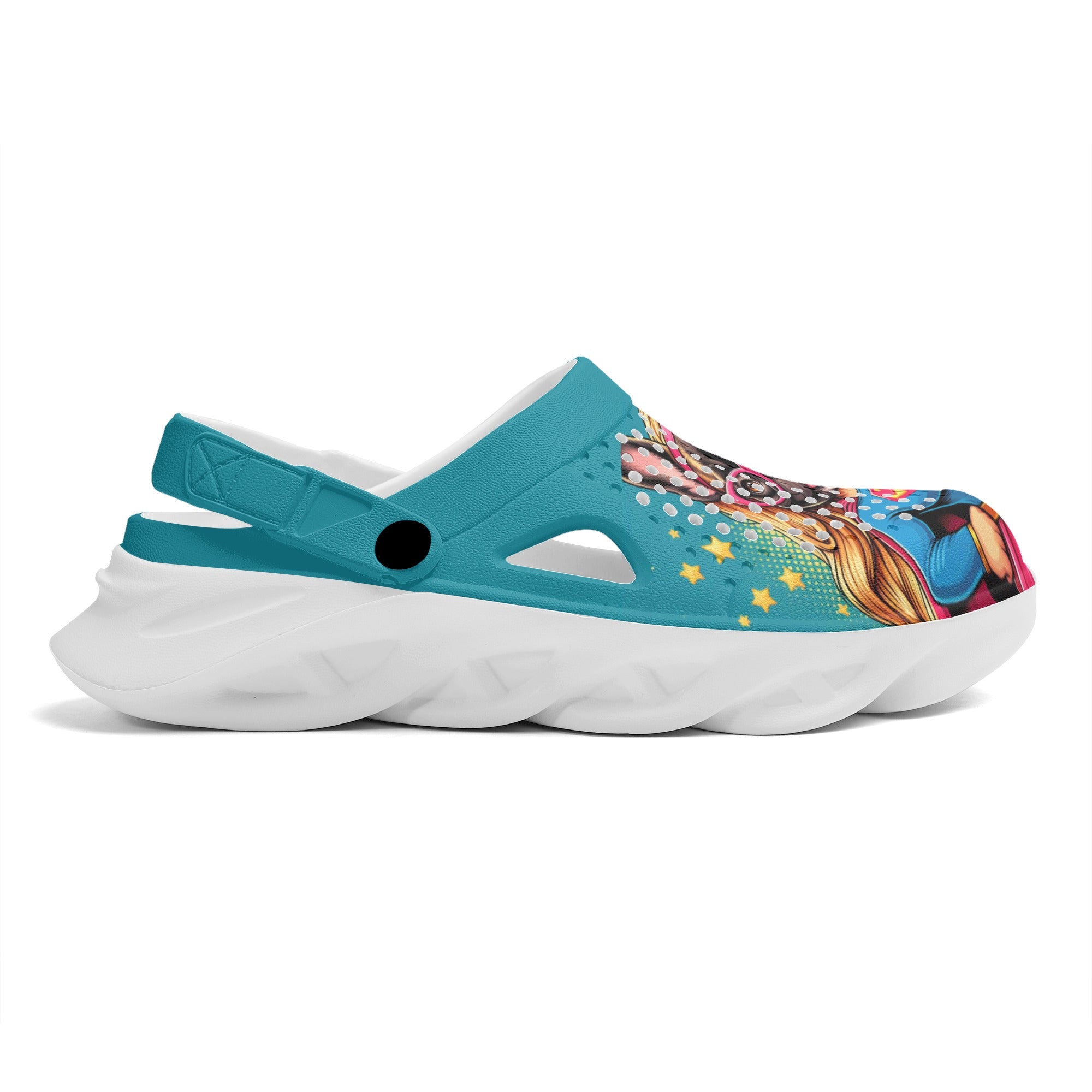 Roxy - Summer Hollow Out Clogs for Frenchie Enthusiasts-fadou