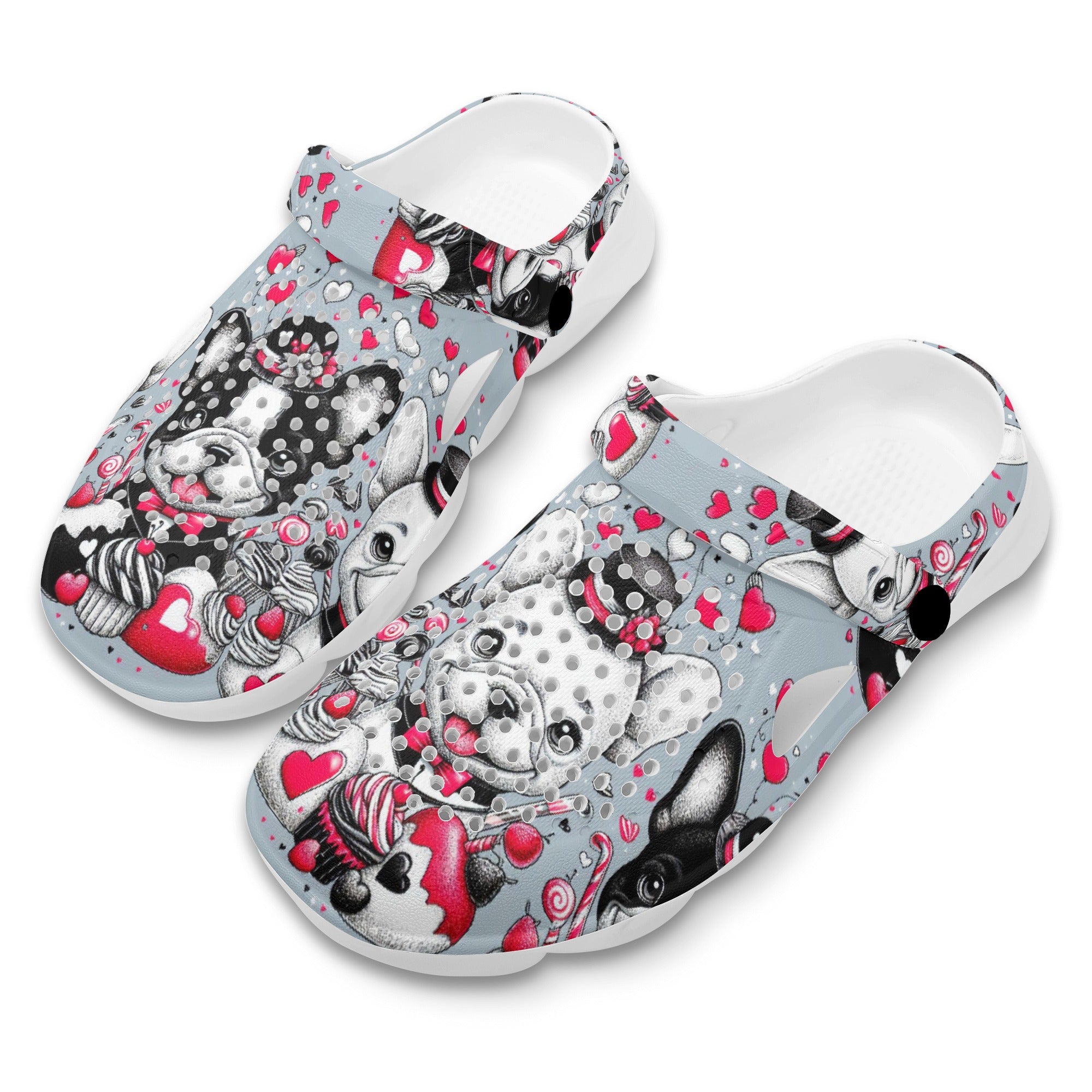 Lucy - Summer Hollow Out Clogs for Frenchie Enthusiasts-fadou