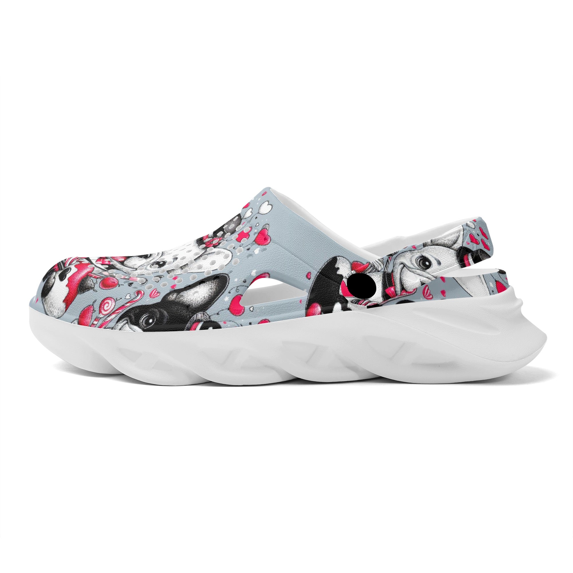 Lucy - Summer Hollow Out Clogs for Frenchie Enthusiasts-fadou