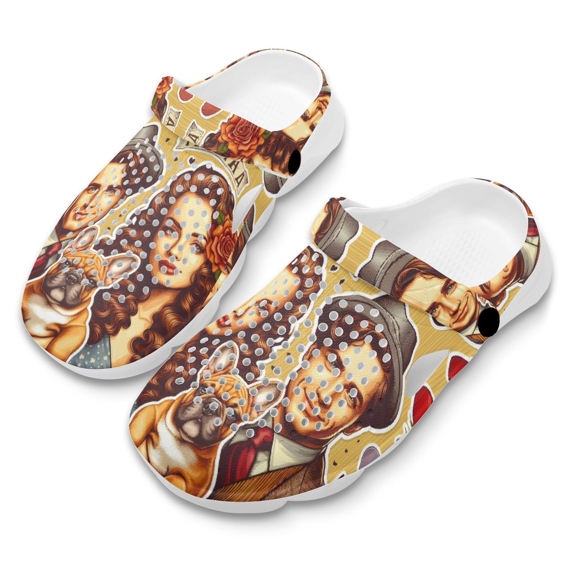 Bailey - Summer Hollow Out Clogs for Dog Lovers and Owners-fadou
