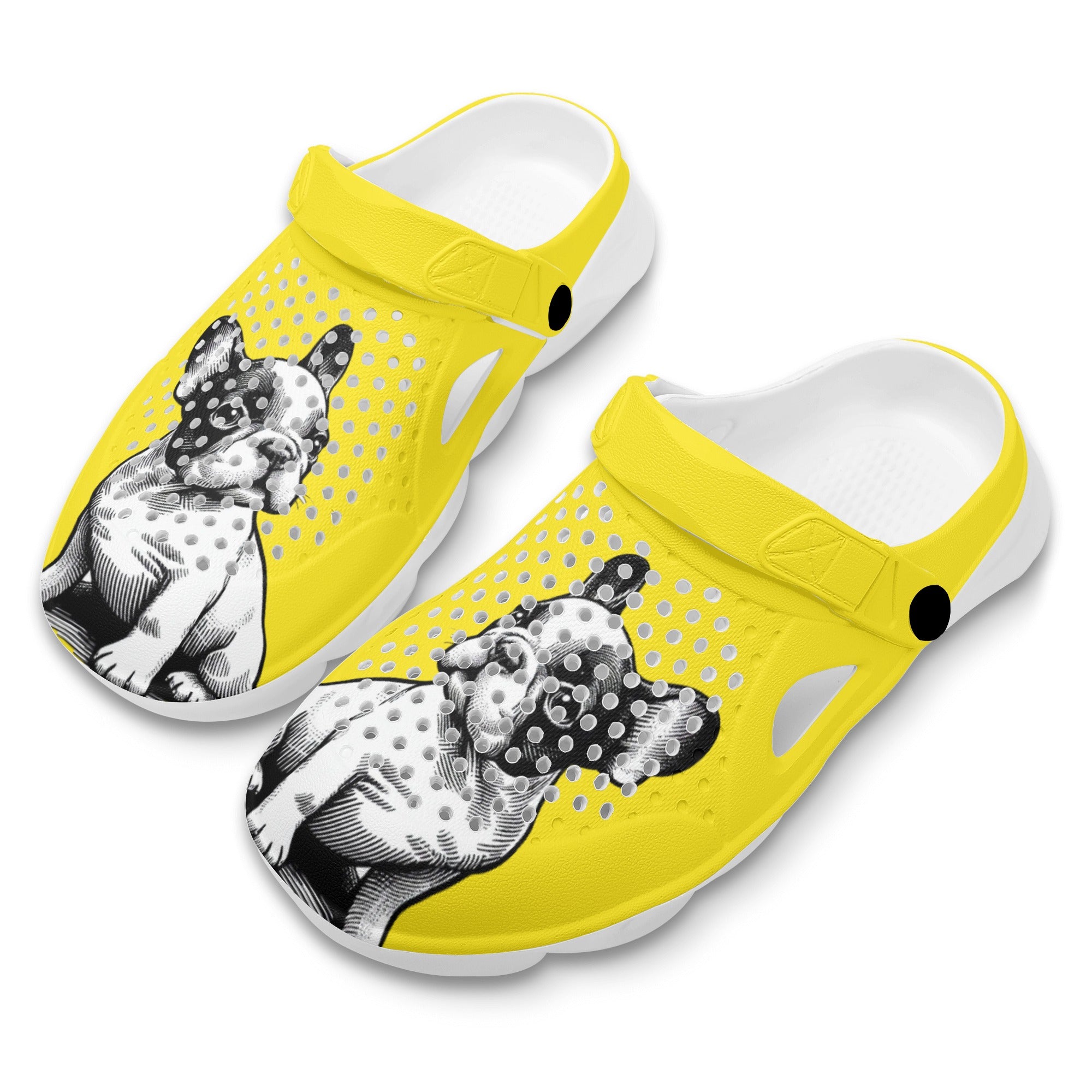 Piper - Summer Hollow Out Clogs for Frenchie Enthusiasts-fadou
