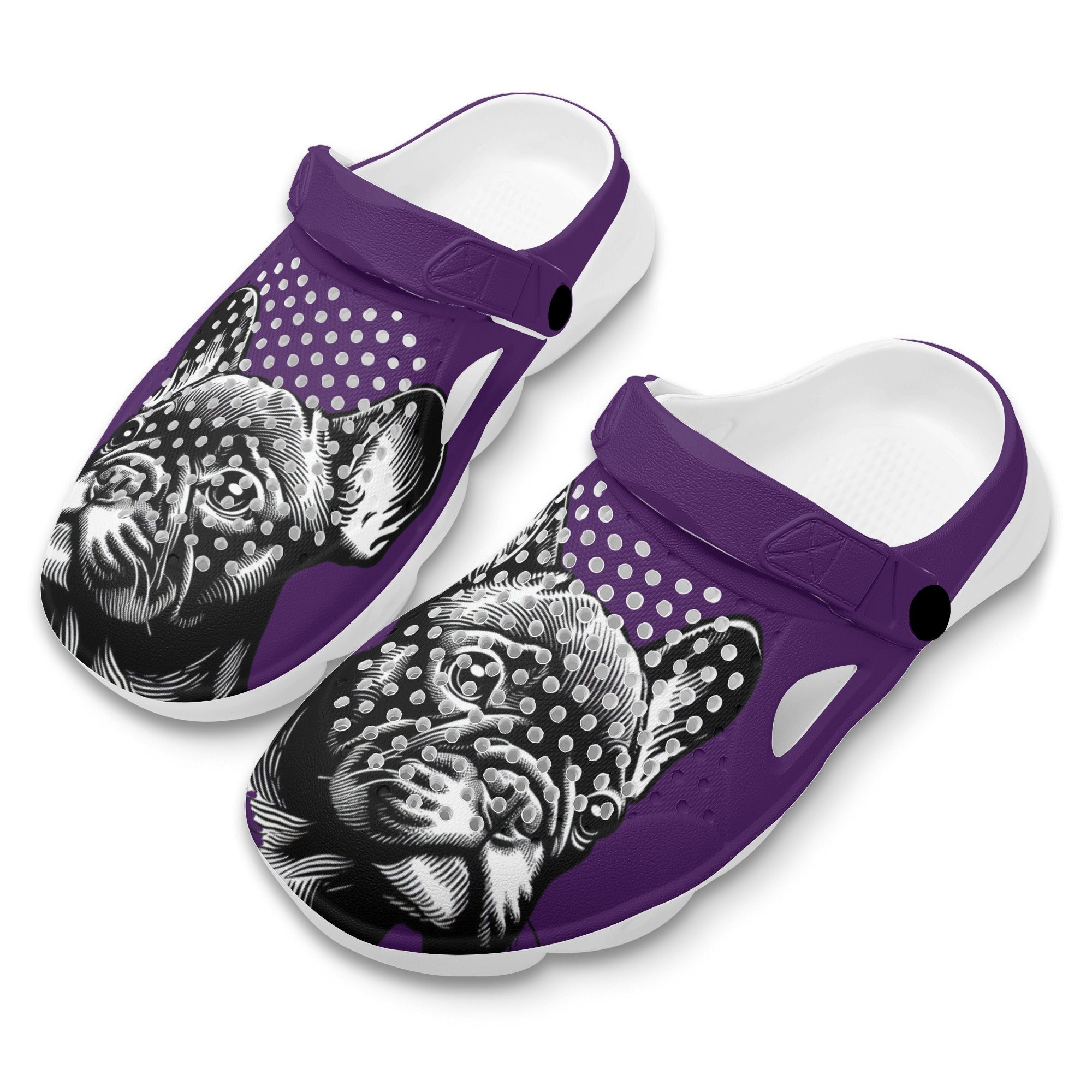 Kona - Summer Hollow Out Clogs for Frenchie Enthusiasts-fadou