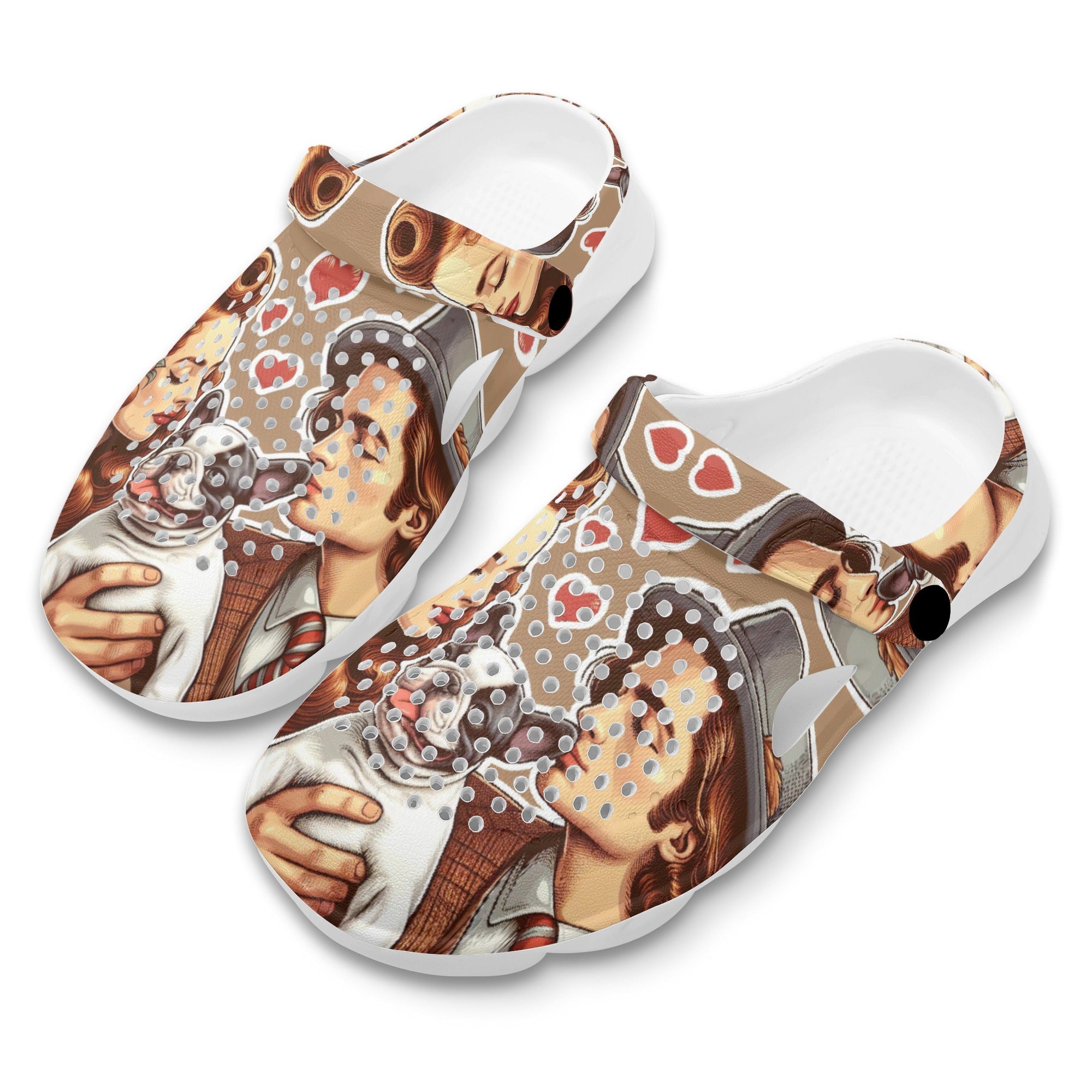 Lily - Summer Hollow Out Clogs for Frenchie Enthusiasts-fadou