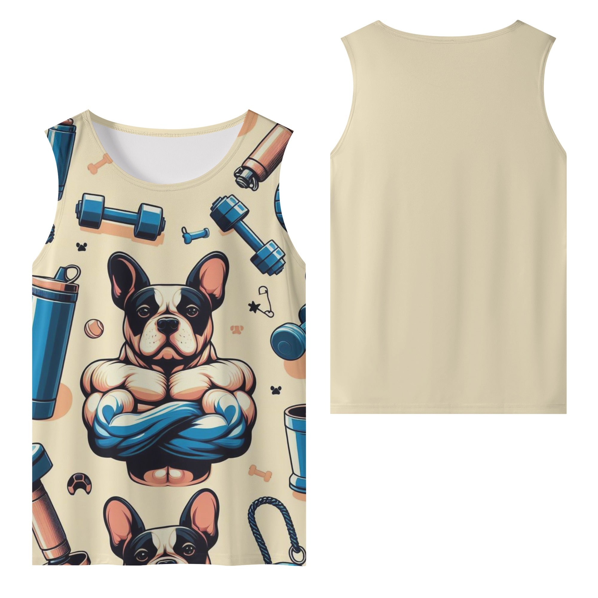 Chandler French Bulldog Sleeveless Tee for Bulldog Owners-fadou