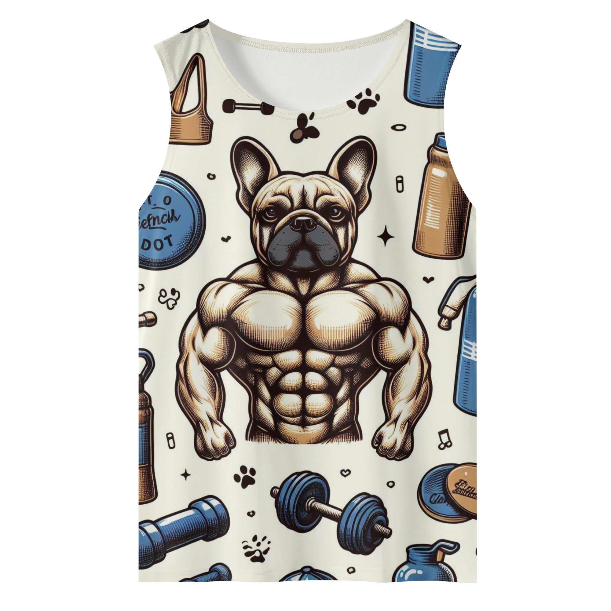 Thor French Bulldog Muscle Tank for Frenchie Enthusiasts-fadou
