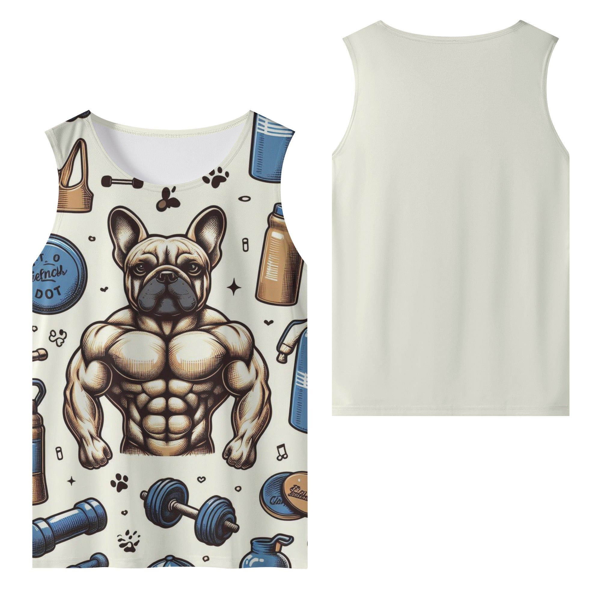 Thor French Bulldog Muscle Tank for Frenchie Enthusiasts-fadou