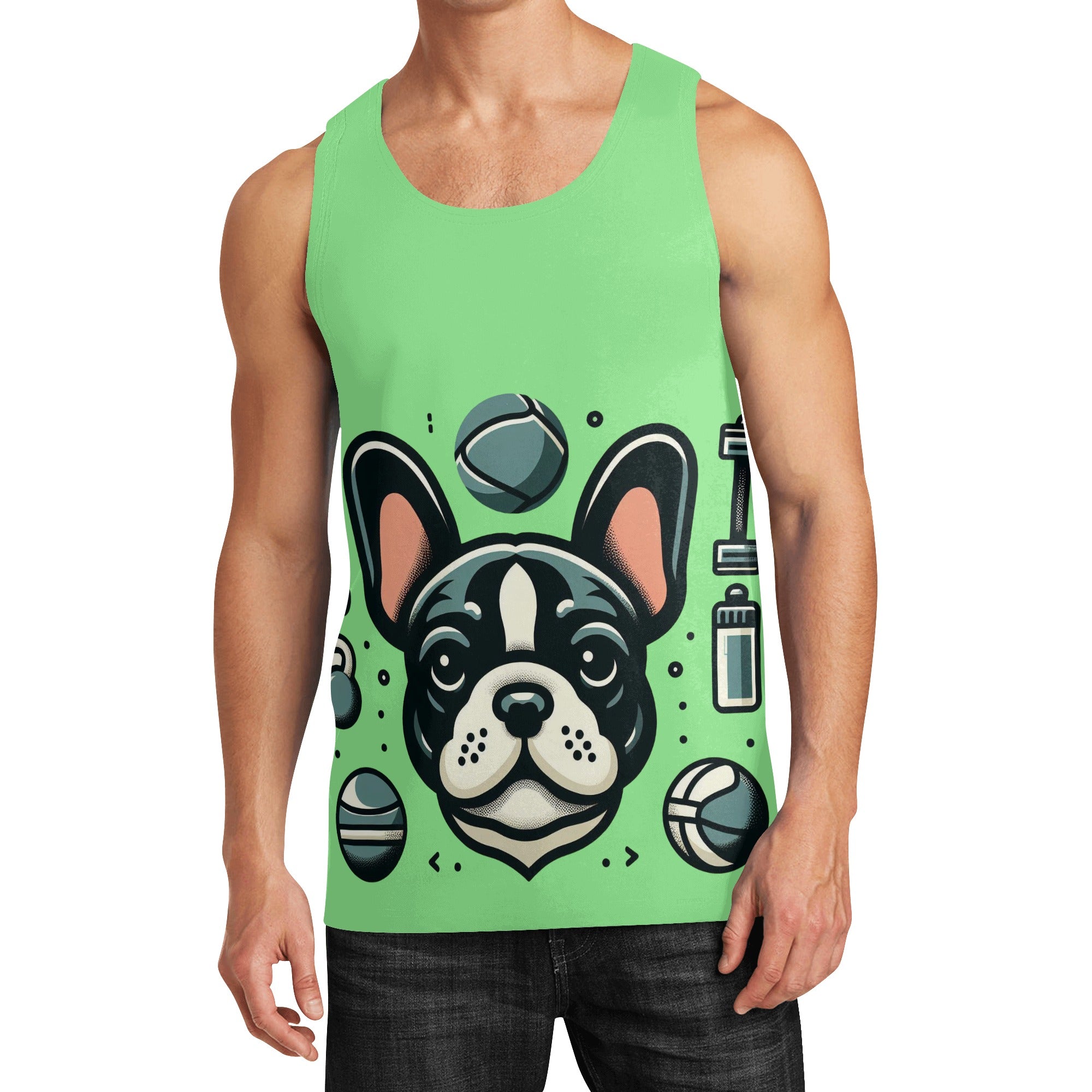 Ross French Bulldog Summer Tank for Frenchie Enthusiasts-fadou