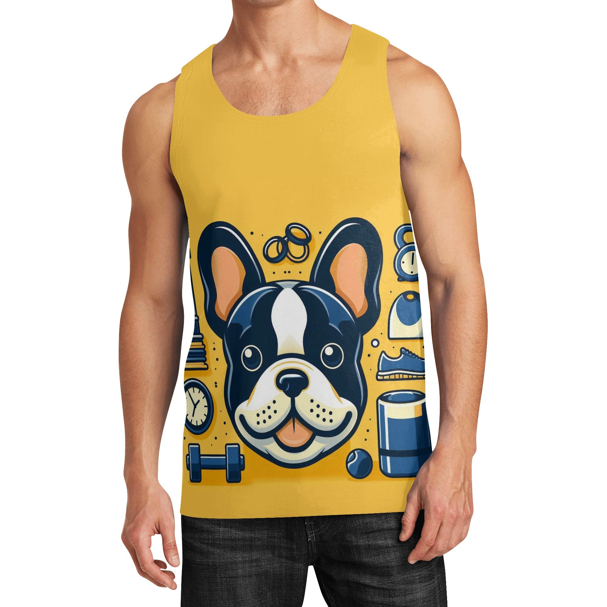 Scout French Bulldog Summer Tank for Frenchie Enthusiasts-fadou