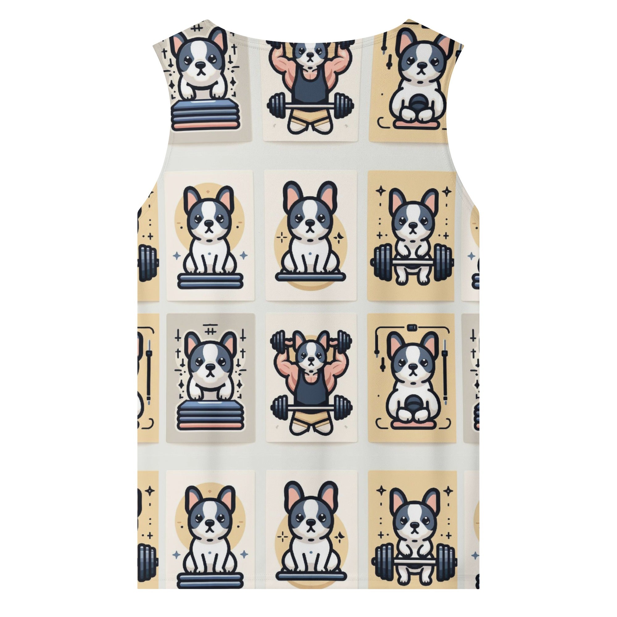 Ace French Bulldog Sleeveless Tee for Frenchie Enthusiasts-fadou