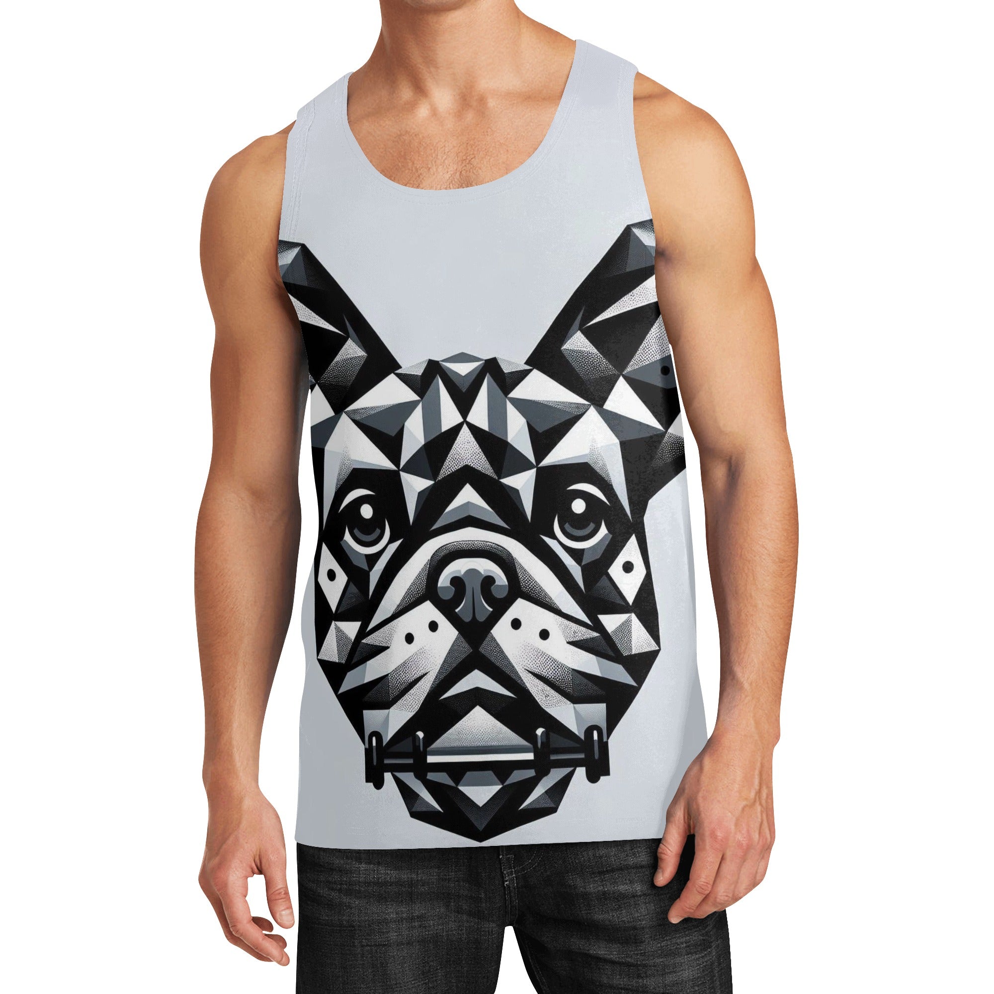 Bentley French Bulldog Sleeveless Tee for Everyday Wear-fadou