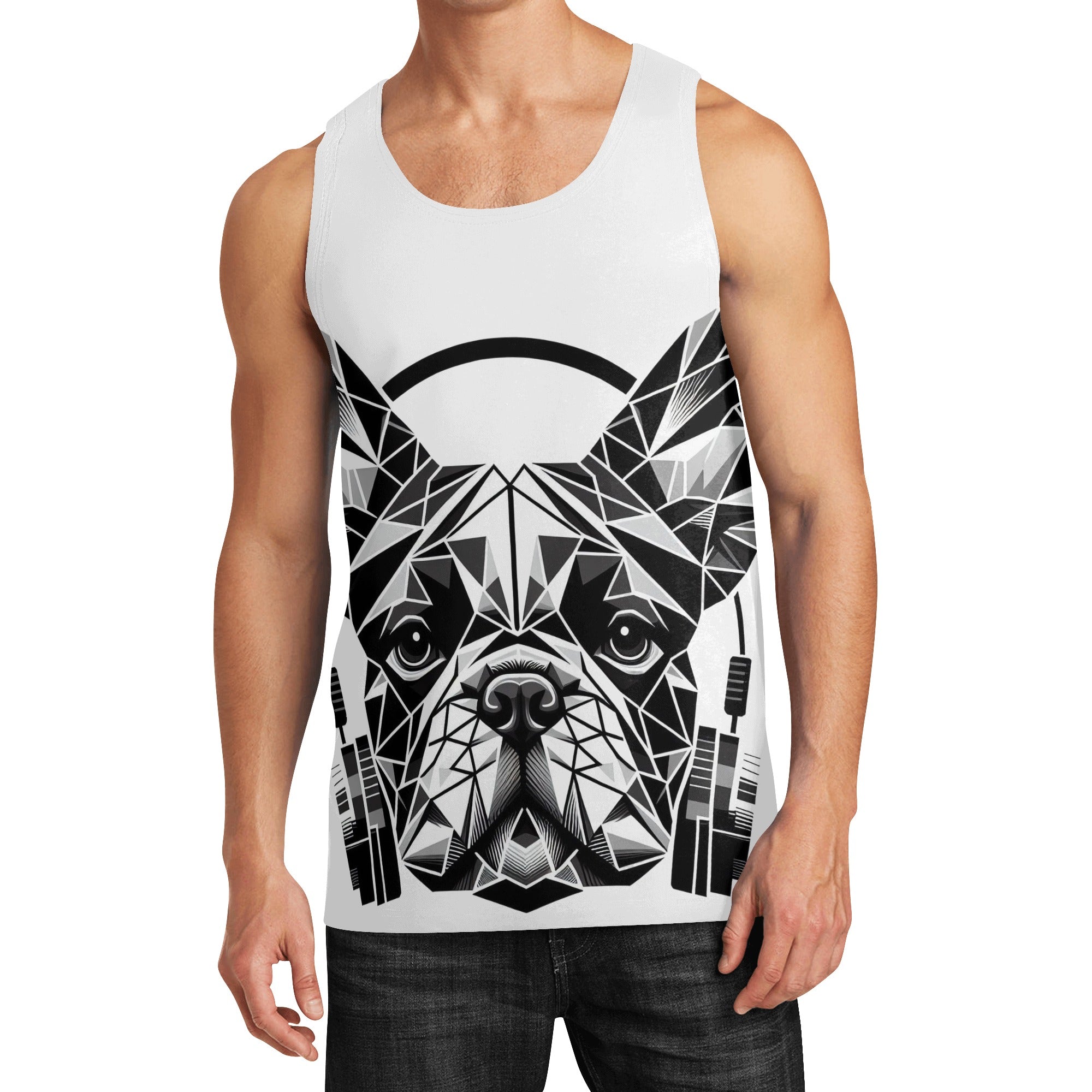 Jax - Men Tank Tops for French Bulldog Owners and Fans for Frenchies-fadou