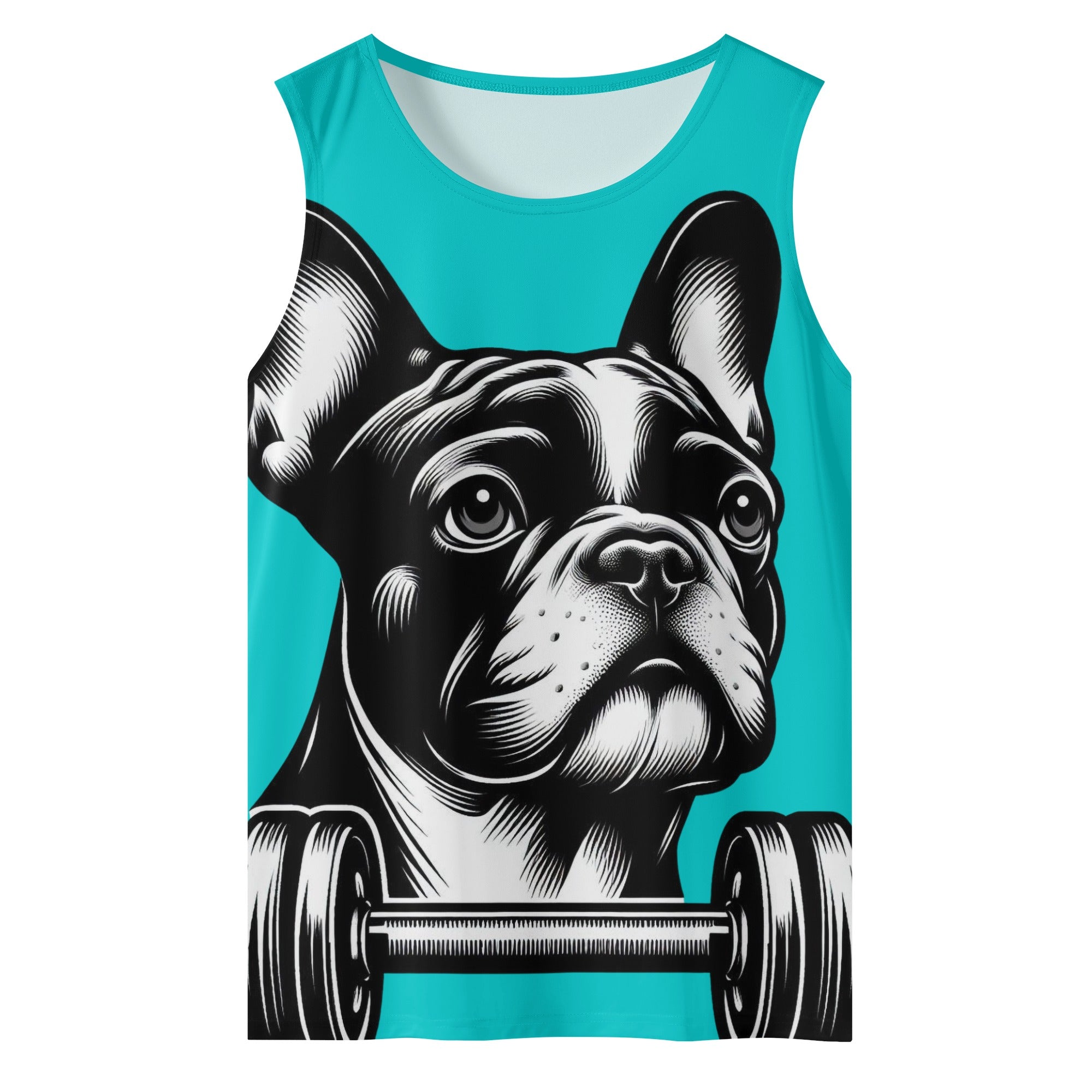 Beau French Bulldog Sleeveless Tee for Frenchie Enthusiasts-fadou