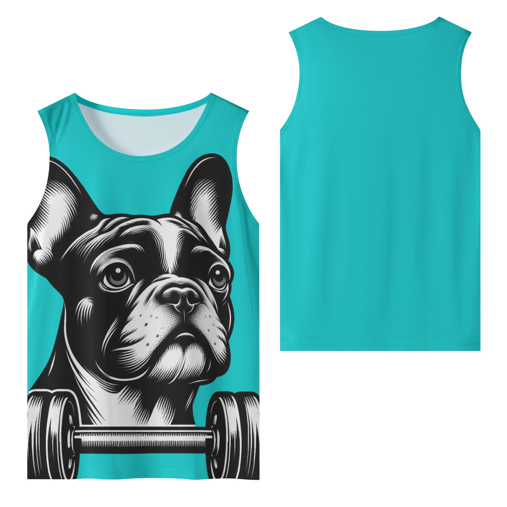 Beau French Bulldog Sleeveless Tee for Frenchie Enthusiasts-fadou