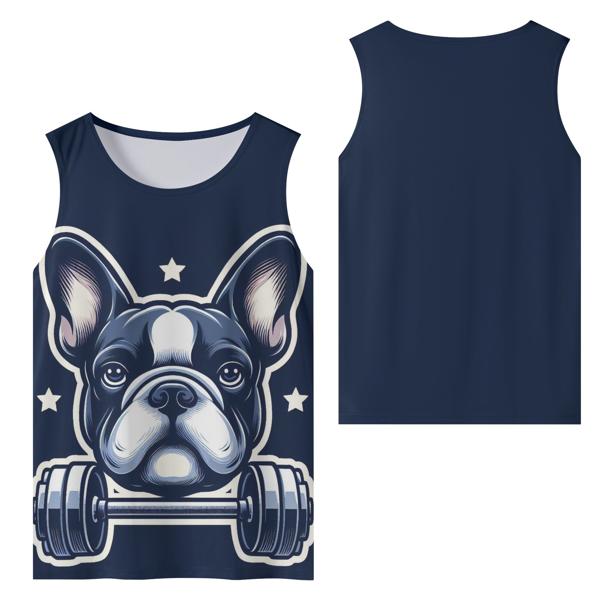 Joey French Bulldog Sleeveless Tee for Frenchie Enthusiasts-fadou