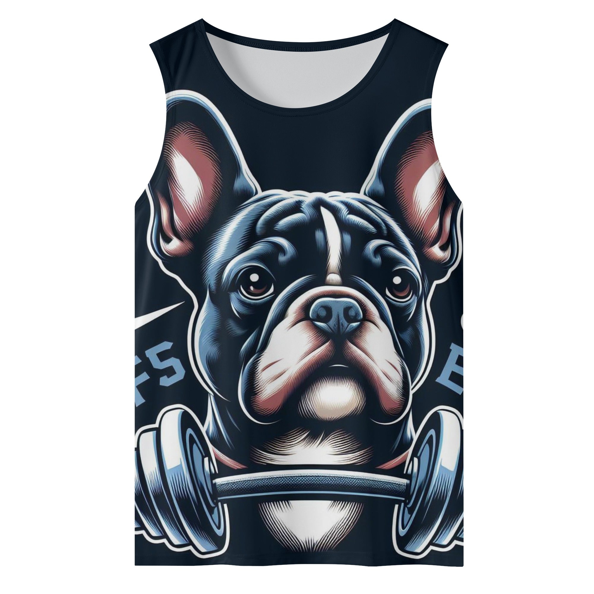 Archie French Bulldog Muscle Tank for Frenchie Enthusiasts-fadou