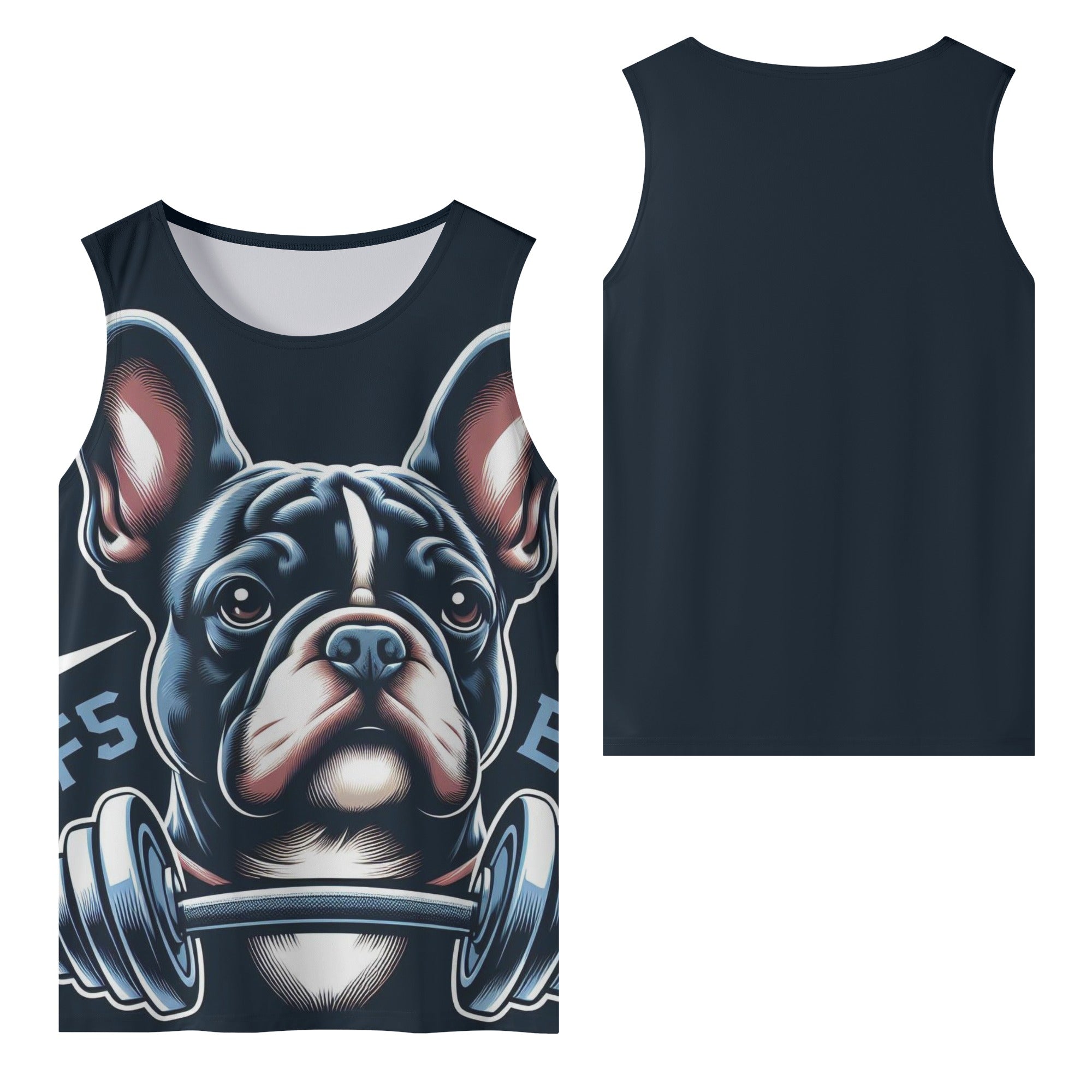 Archie French Bulldog Muscle Tank for Frenchie Enthusiasts-fadou