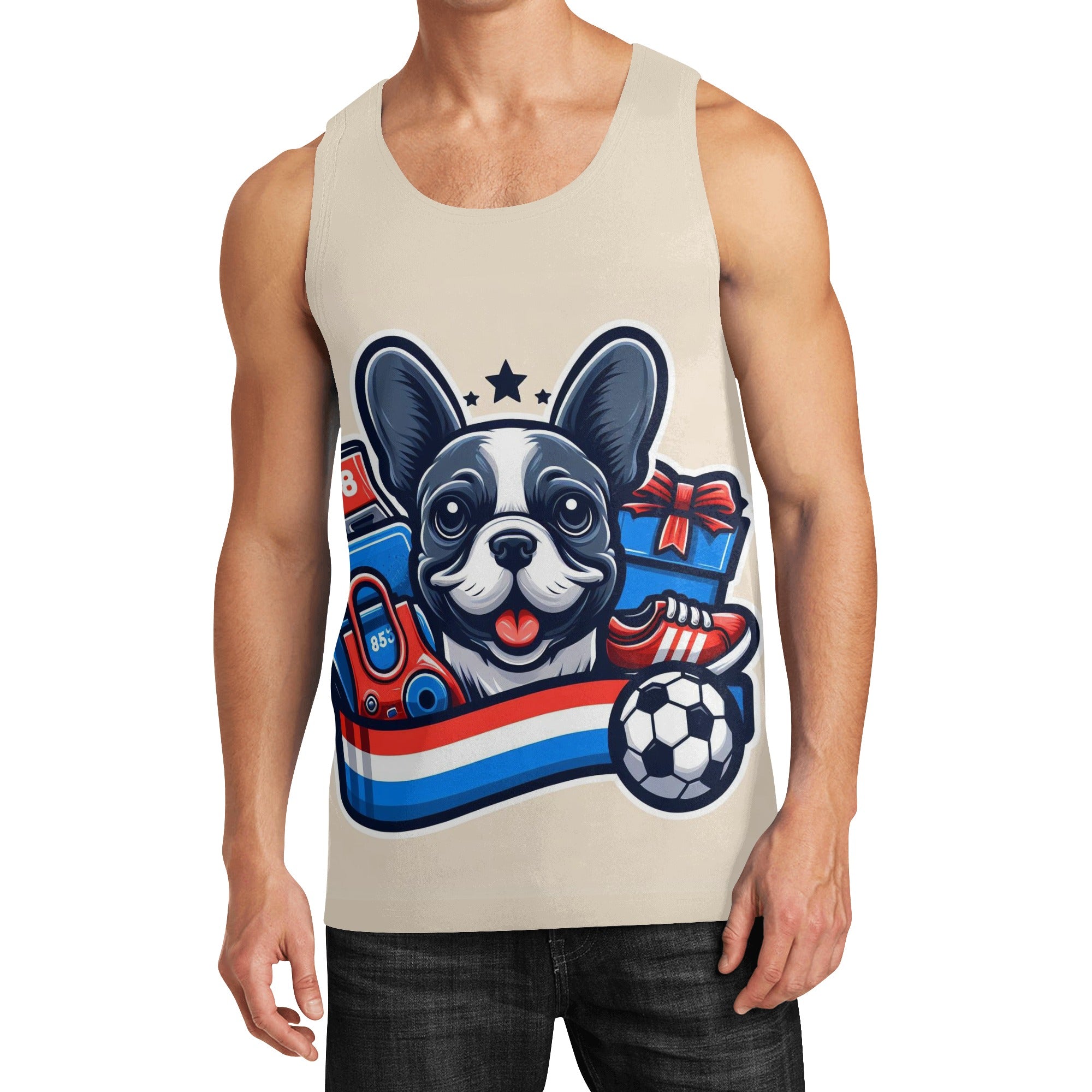 Bear - Men Tank Tops for French Bulldog Owners and Fans-fadou