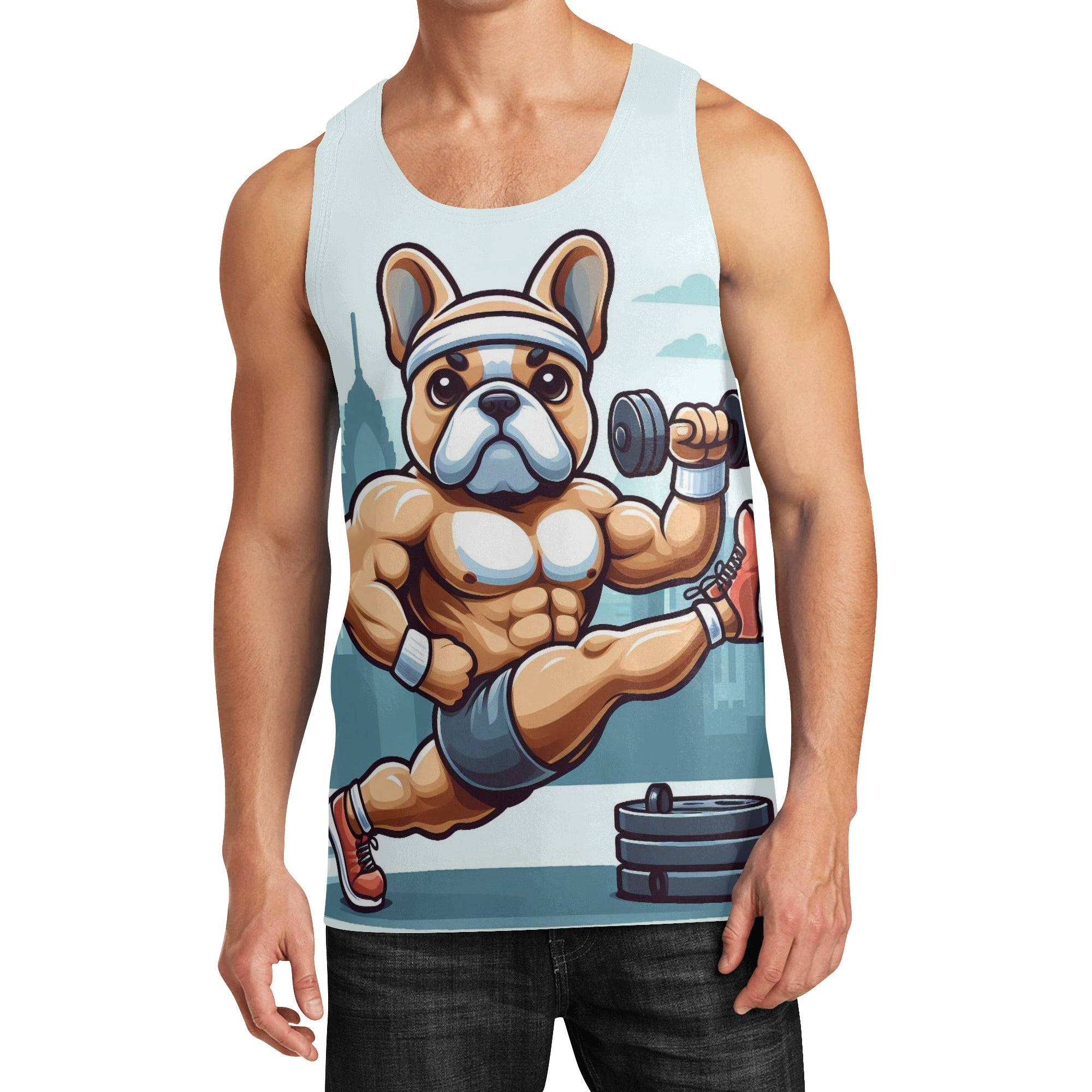 Duke - Men Tank Tops for French Bulldog Owners and Fans-fadou