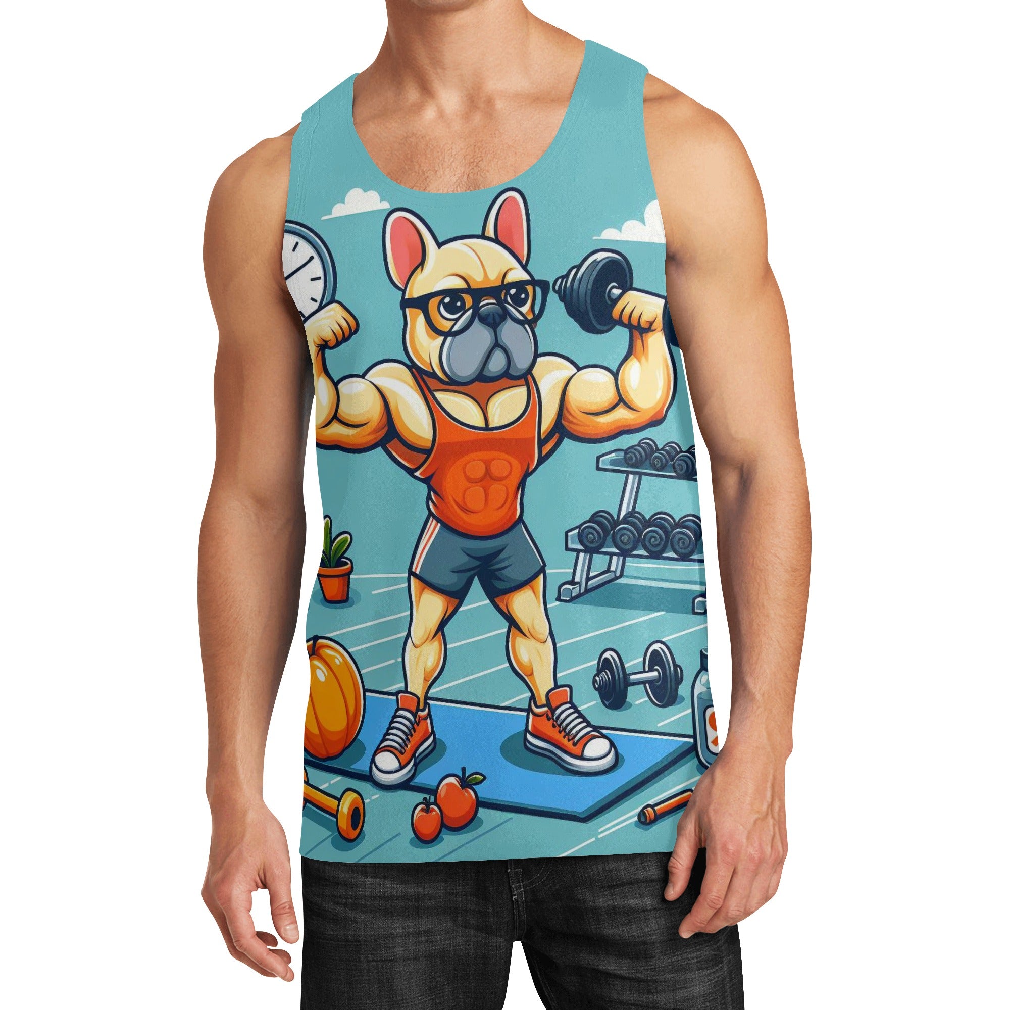 Jack - Men Tank Tops for French Bulldog Owners and Fans-fadou