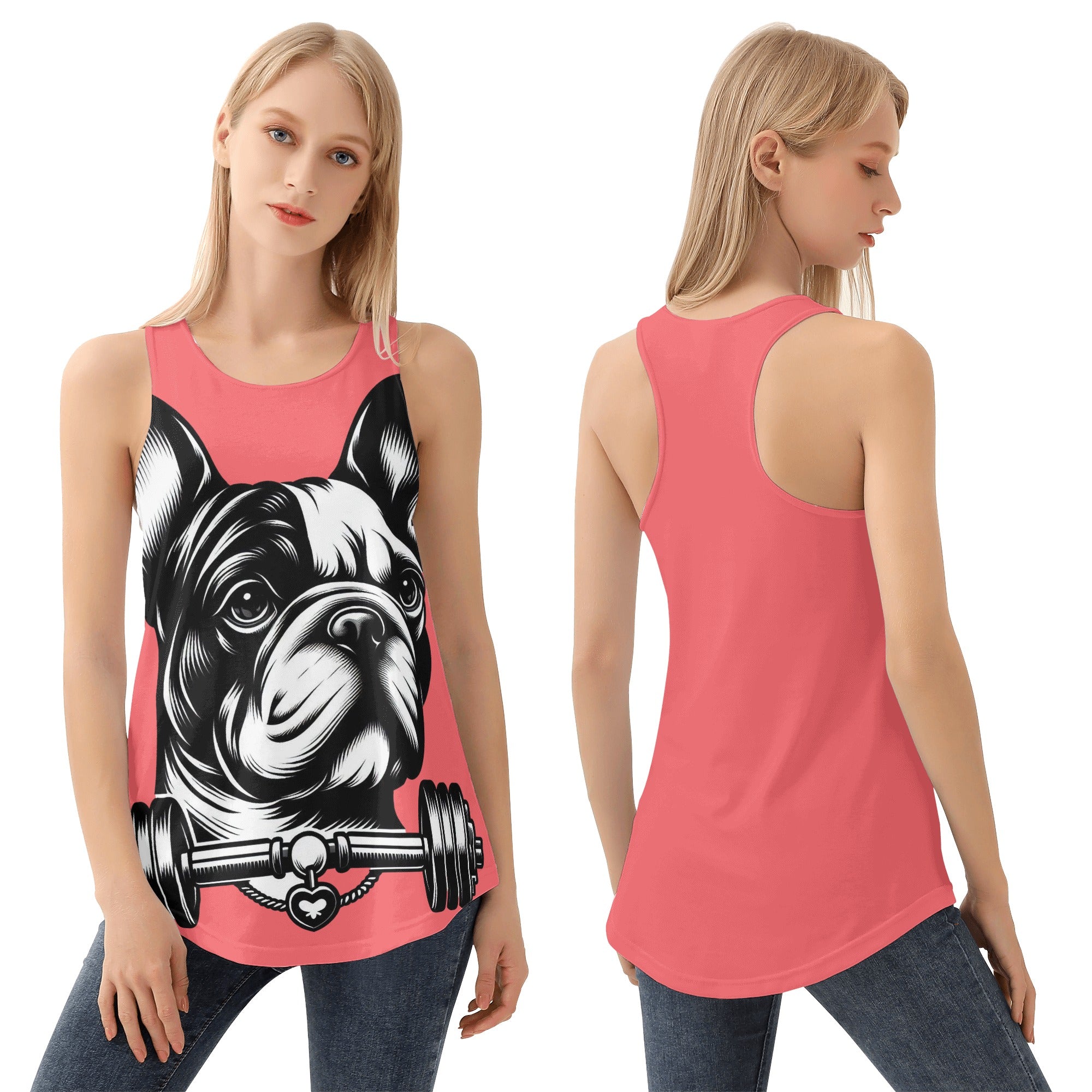 Leo French Bulldog Muscle Tank for Frenchie Enthusiasts-fadou