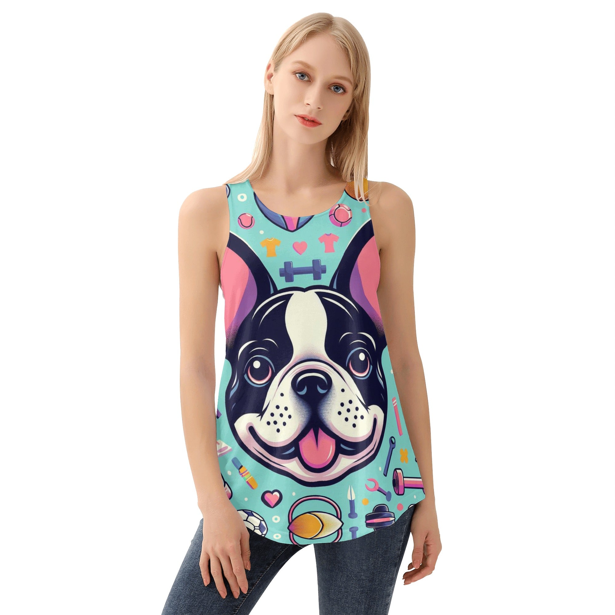 Coco - Women Tank Tops for French Bulldog Owners and Fans-fadou
