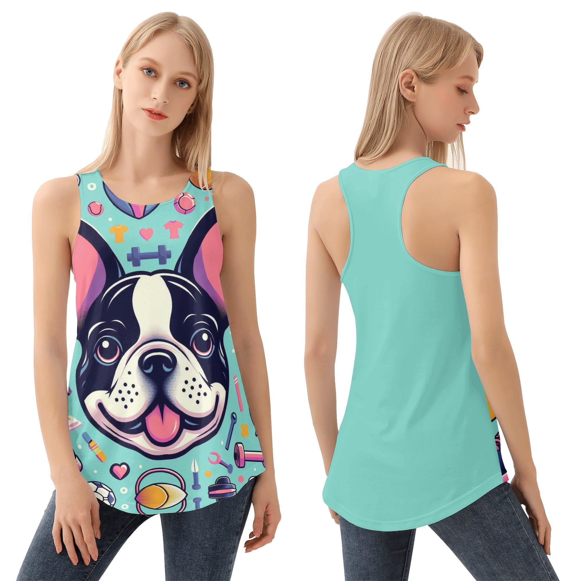 Coco - Women Tank Tops for French Bulldog Owners and Fans-fadou
