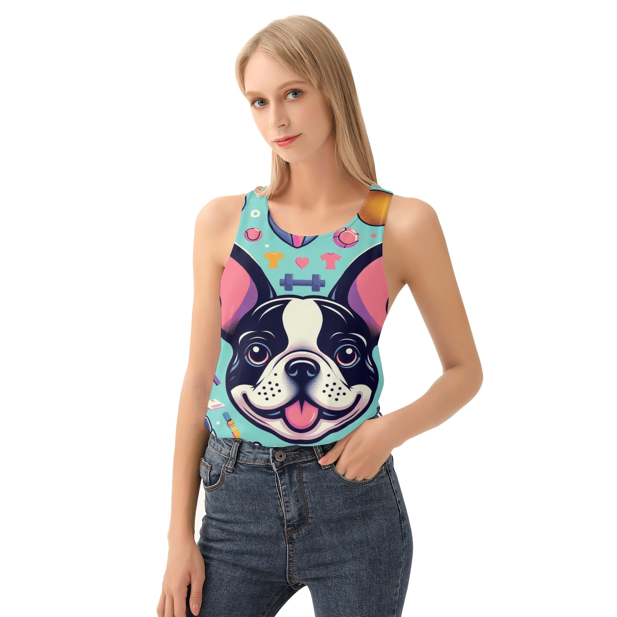 Coco - Women Tank Tops for French Bulldog Owners and Fans-fadou