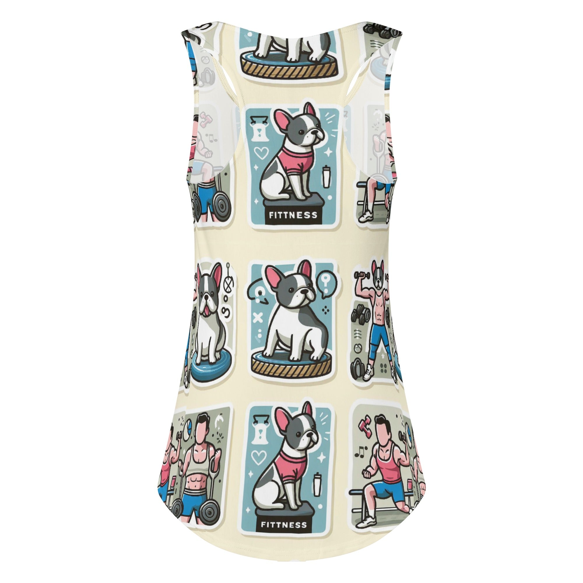 Princess French Bulldog Muscle Tank for Dog Moms & Dads-fadou