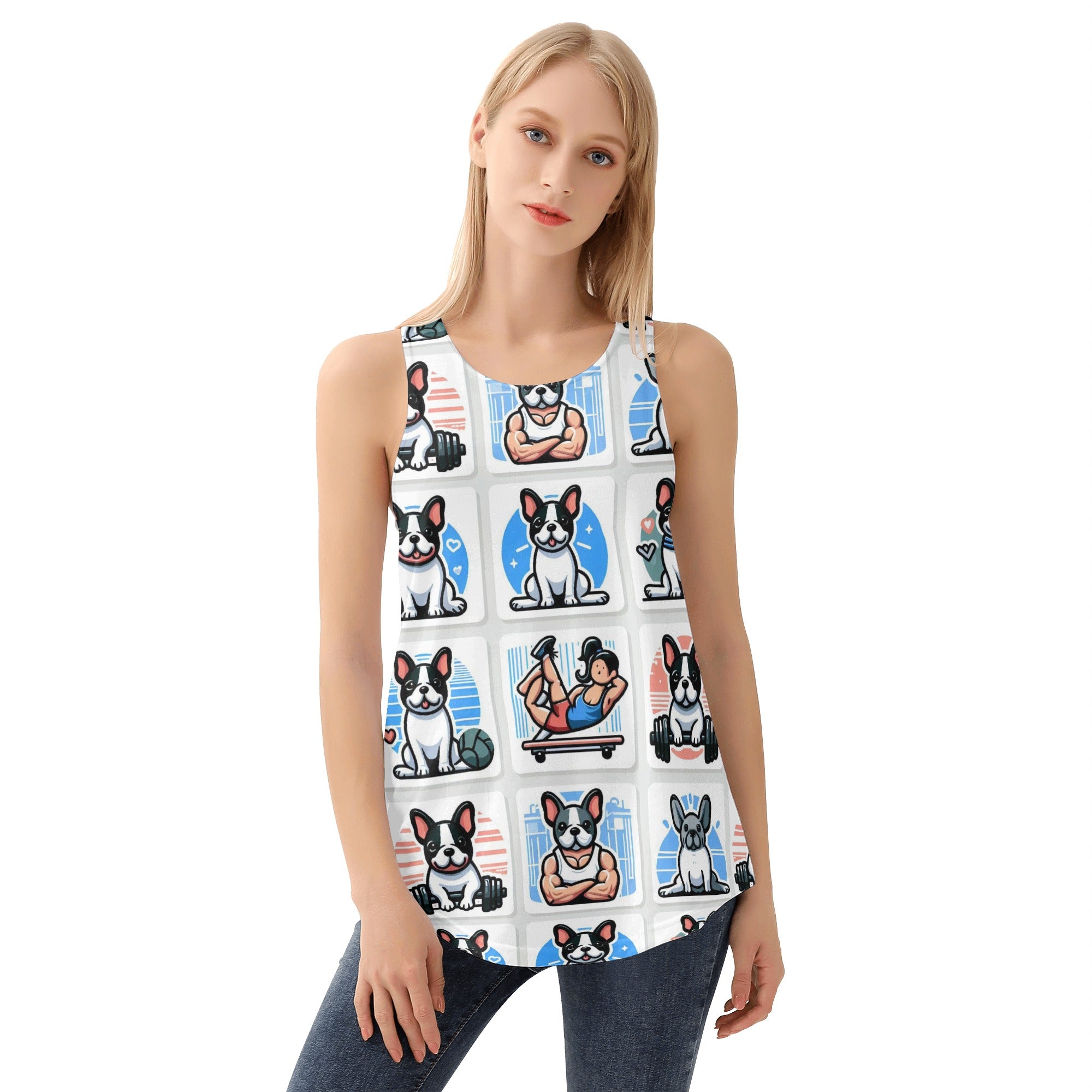 Dixie French Bulldog Summer Tank for Frenchie Enthusiasts-fadou