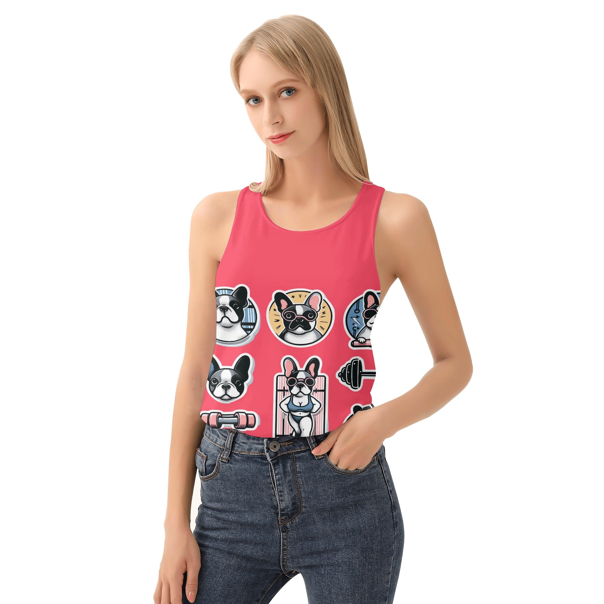 Lola - Women Tank Tops for French Bulldog Owners and Fans-fadou