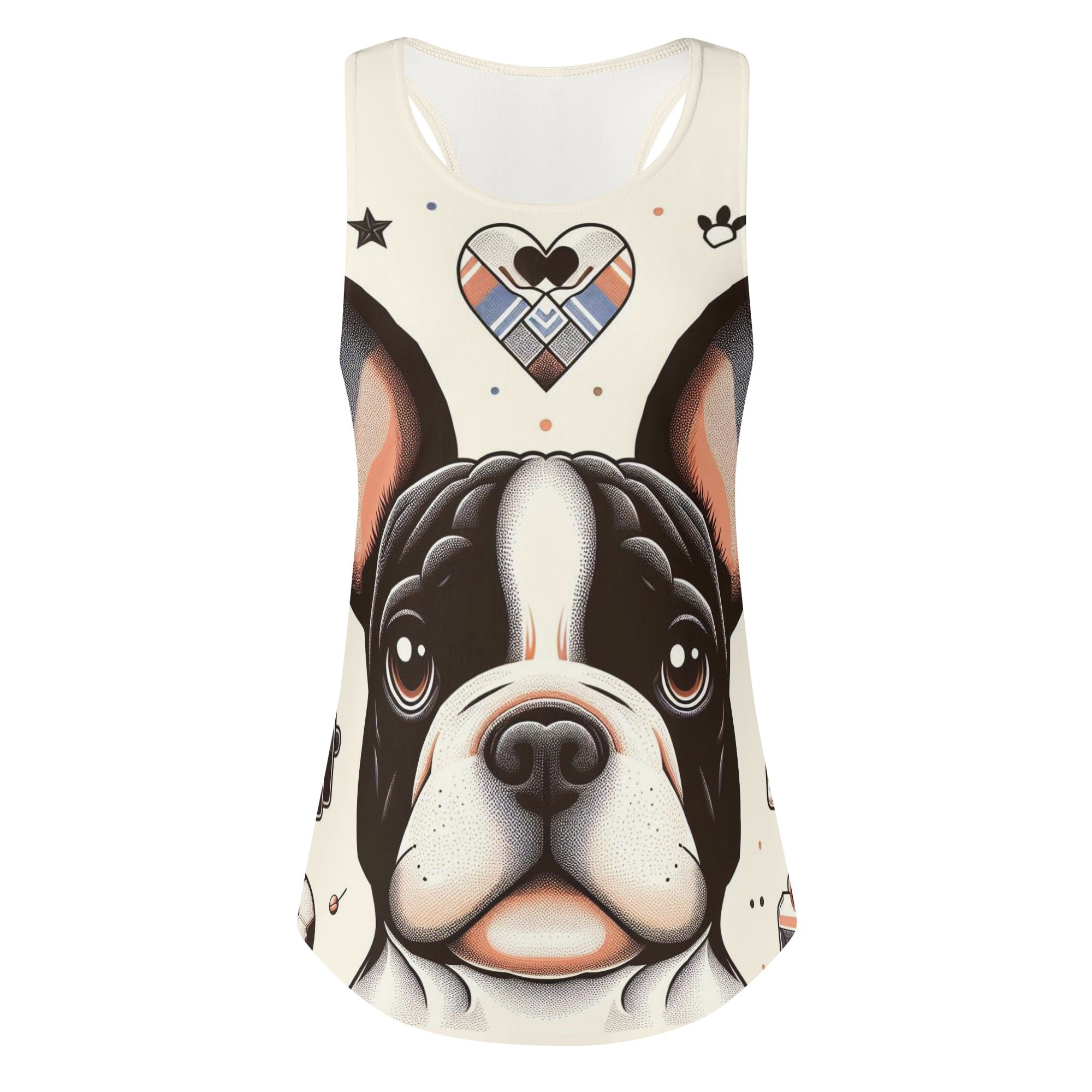 Gracie French Bulldog Tank Top for Frenchie Enthusiasts-fadou