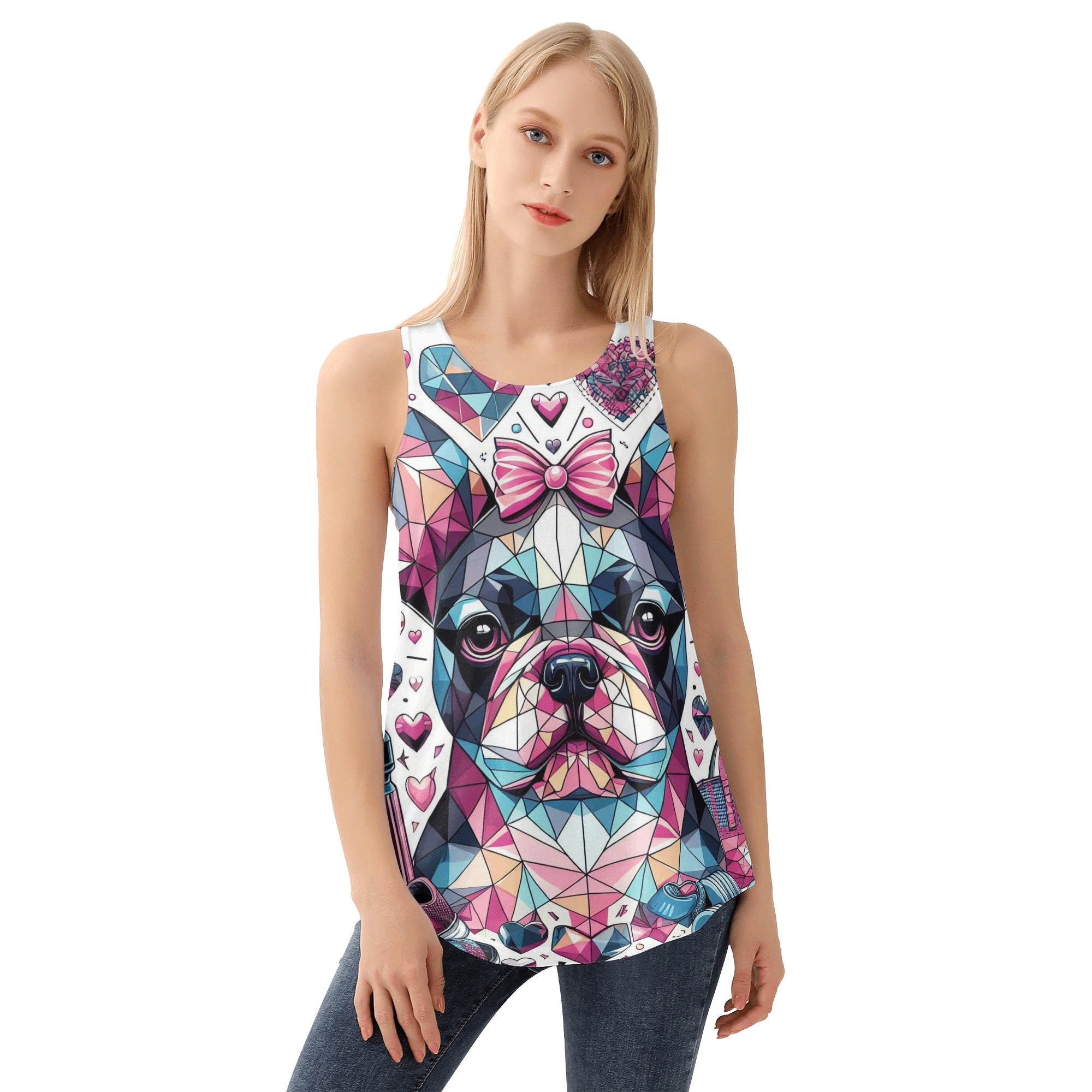 Roxy French Bulldog Muscle Tank for Frenchie Enthusiasts-fadou