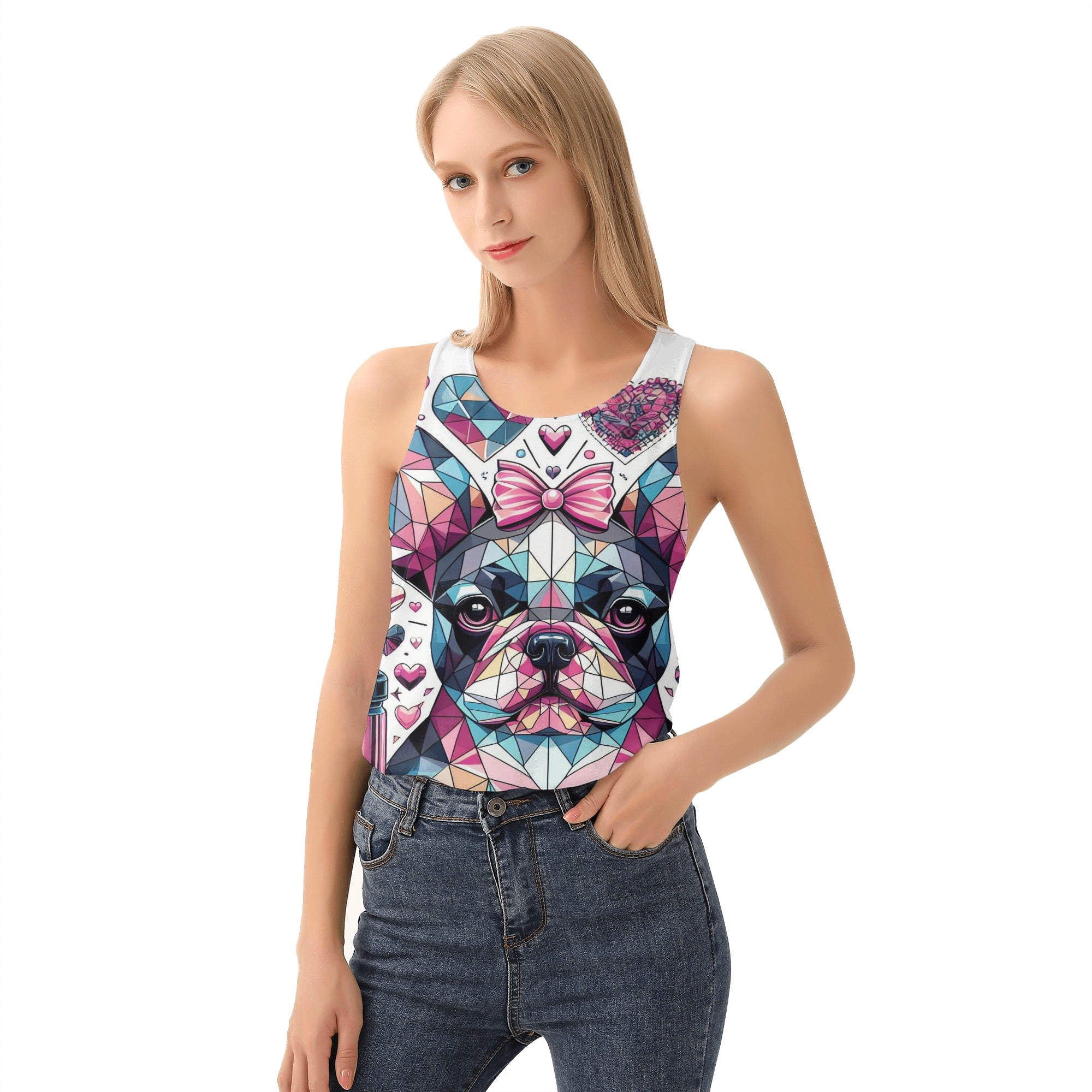 Roxy French Bulldog Muscle Tank for Frenchie Enthusiasts-fadou