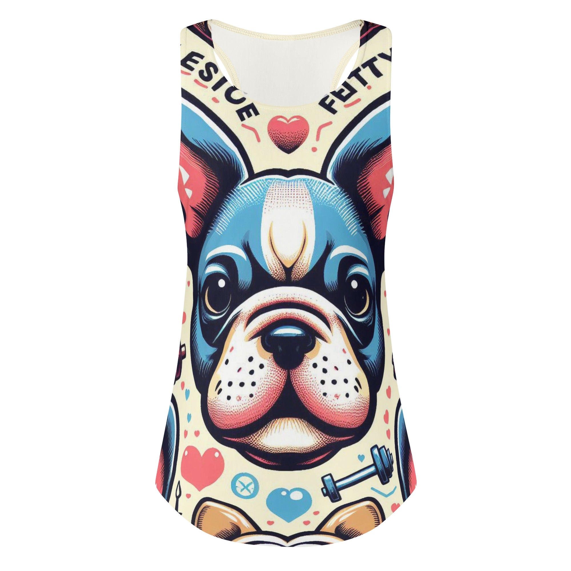 Stella French Bulldog Tank Top for Frenchie Enthusiasts-fadou