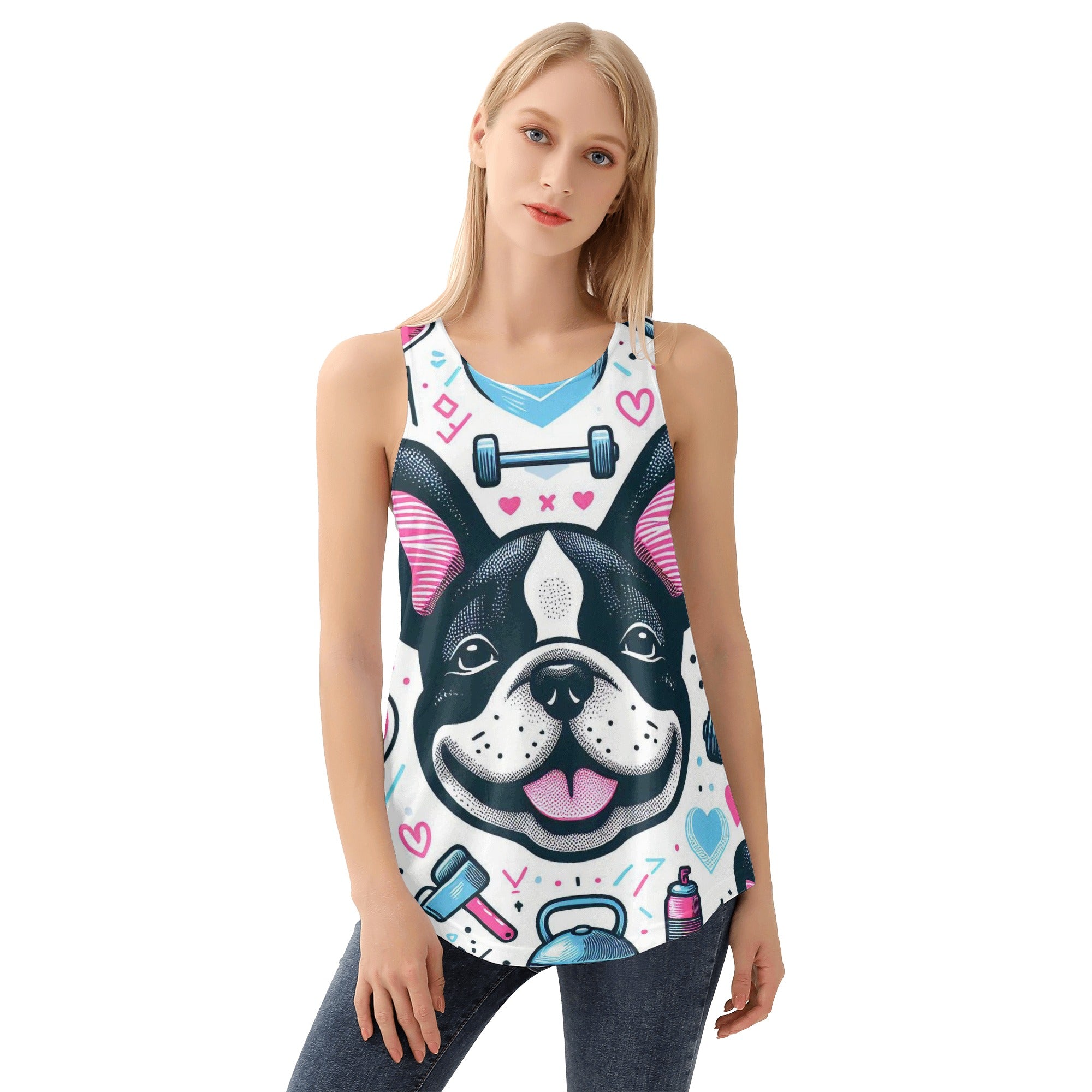 Ivy - Women Tank Tops for French Bulldog Owners and Fans-fadou