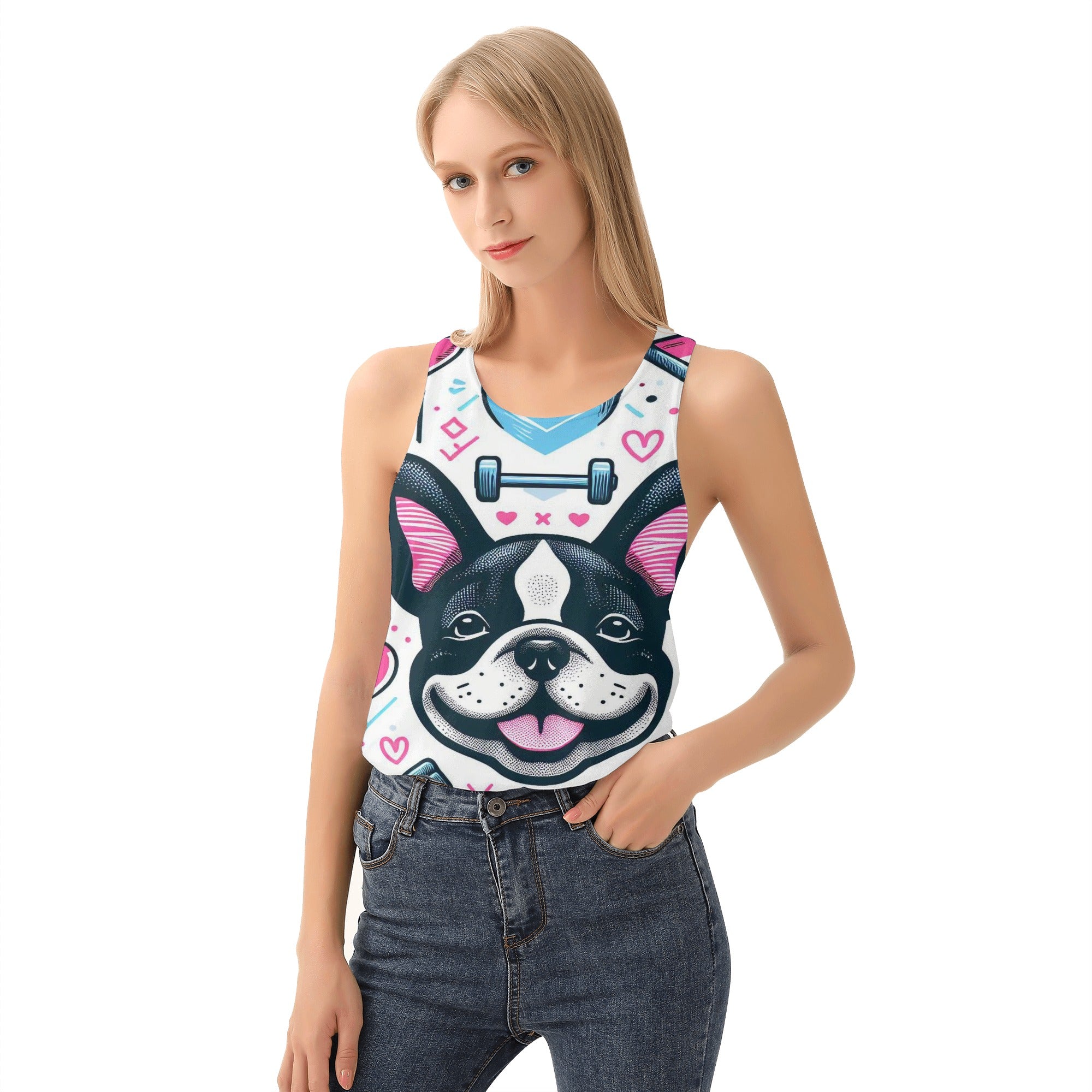Ivy - Women Tank Tops for French Bulldog Owners and Fans-fadou