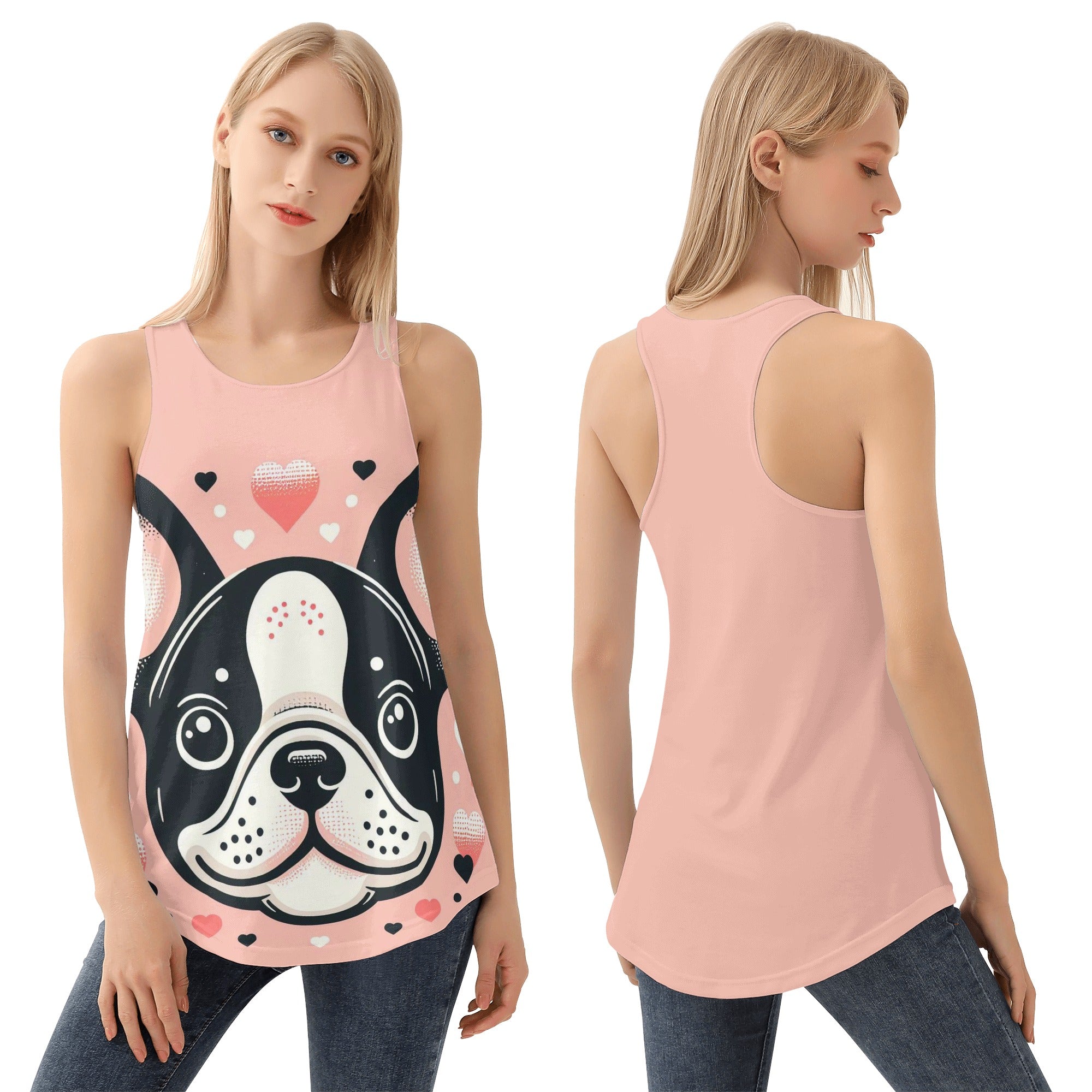 Riley French Bulldog Muscle Tank for Frenchie Enthusiasts-fadou