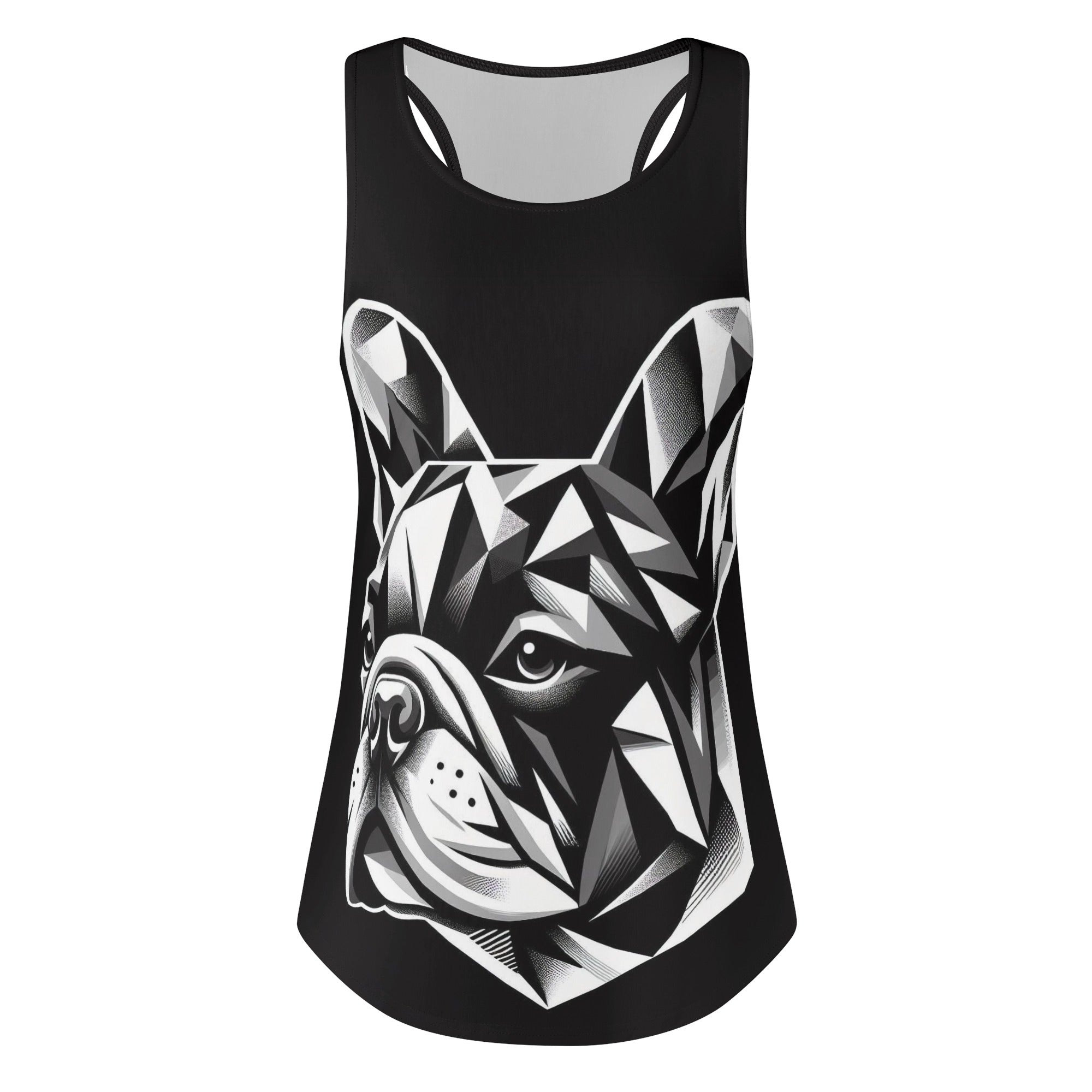 Mia French Bulldog Sleeveless Tee for Frenchie Enthusiasts-fadou