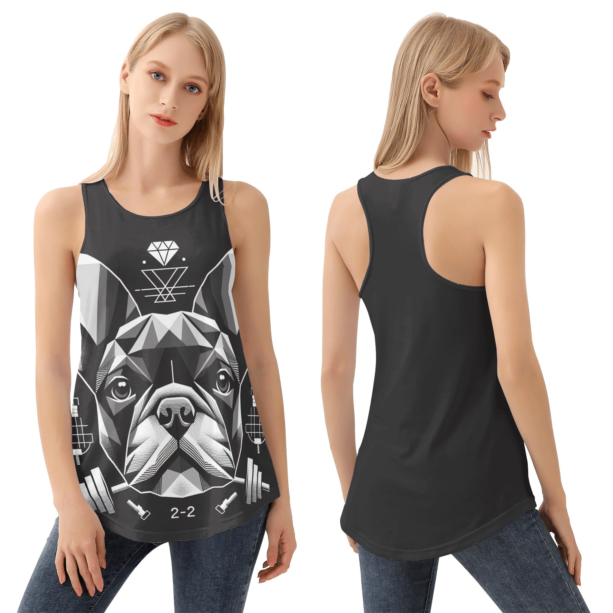 Kona French Bulldog Summer Tank for Frenchie Enthusiasts-fadou